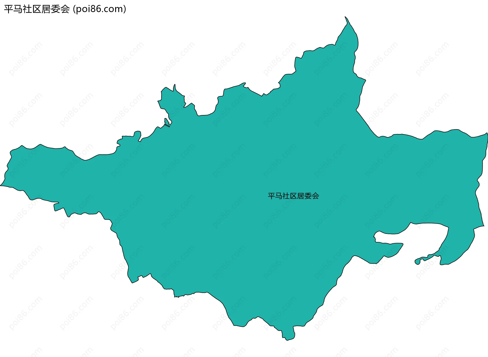 平马社区居委会边界地图