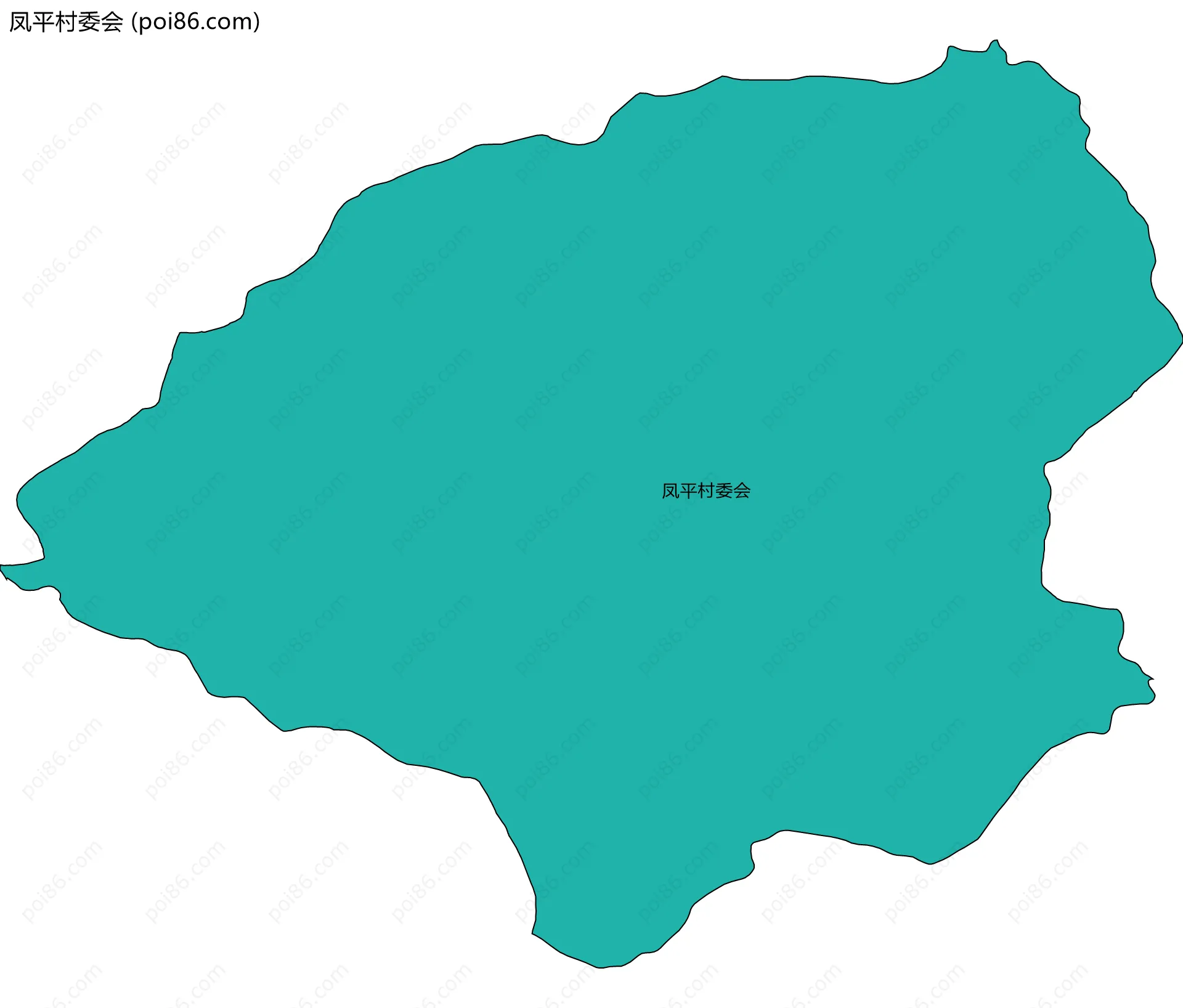 凤平村委会边界地图