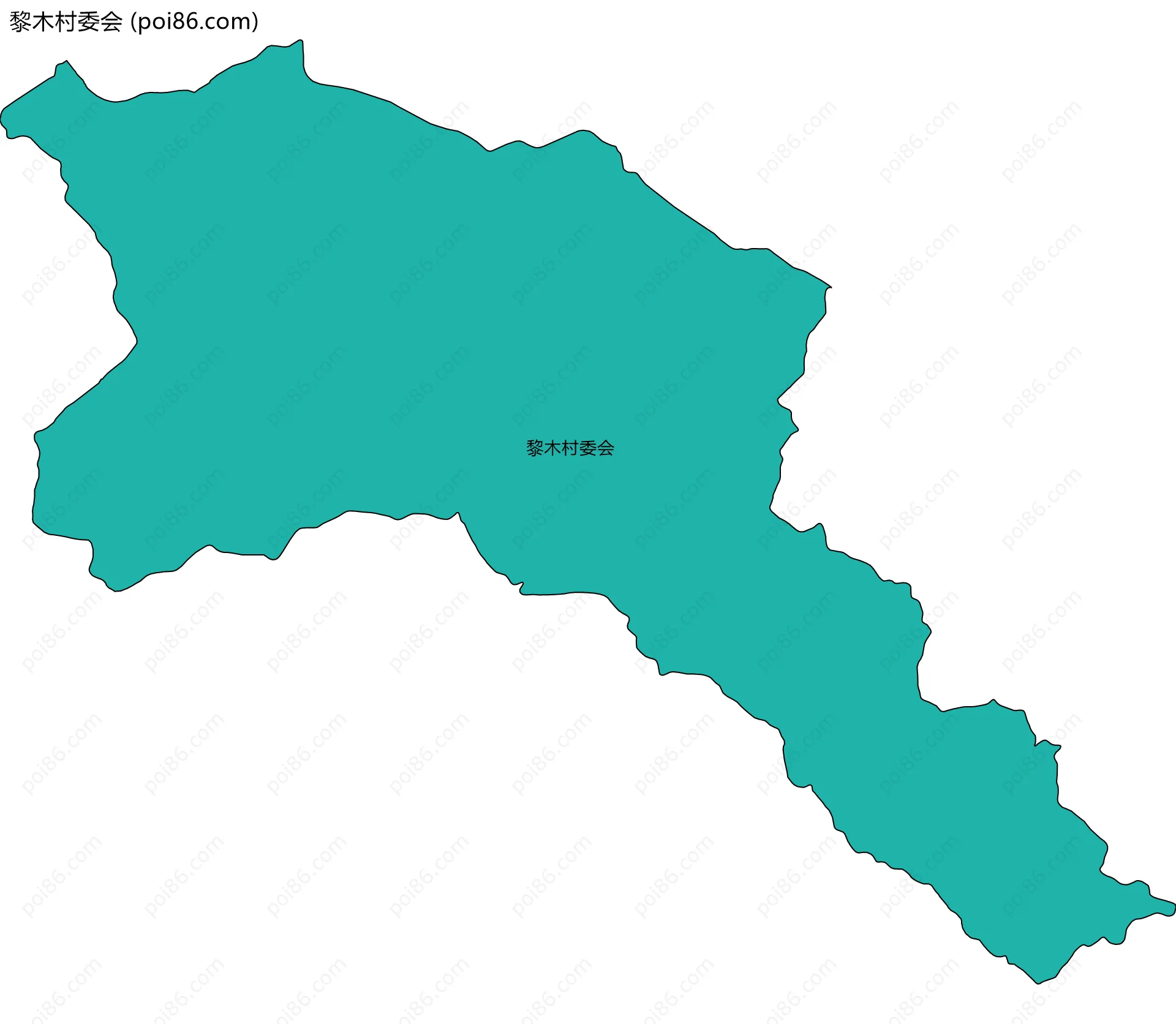 黎木村委会边界地图