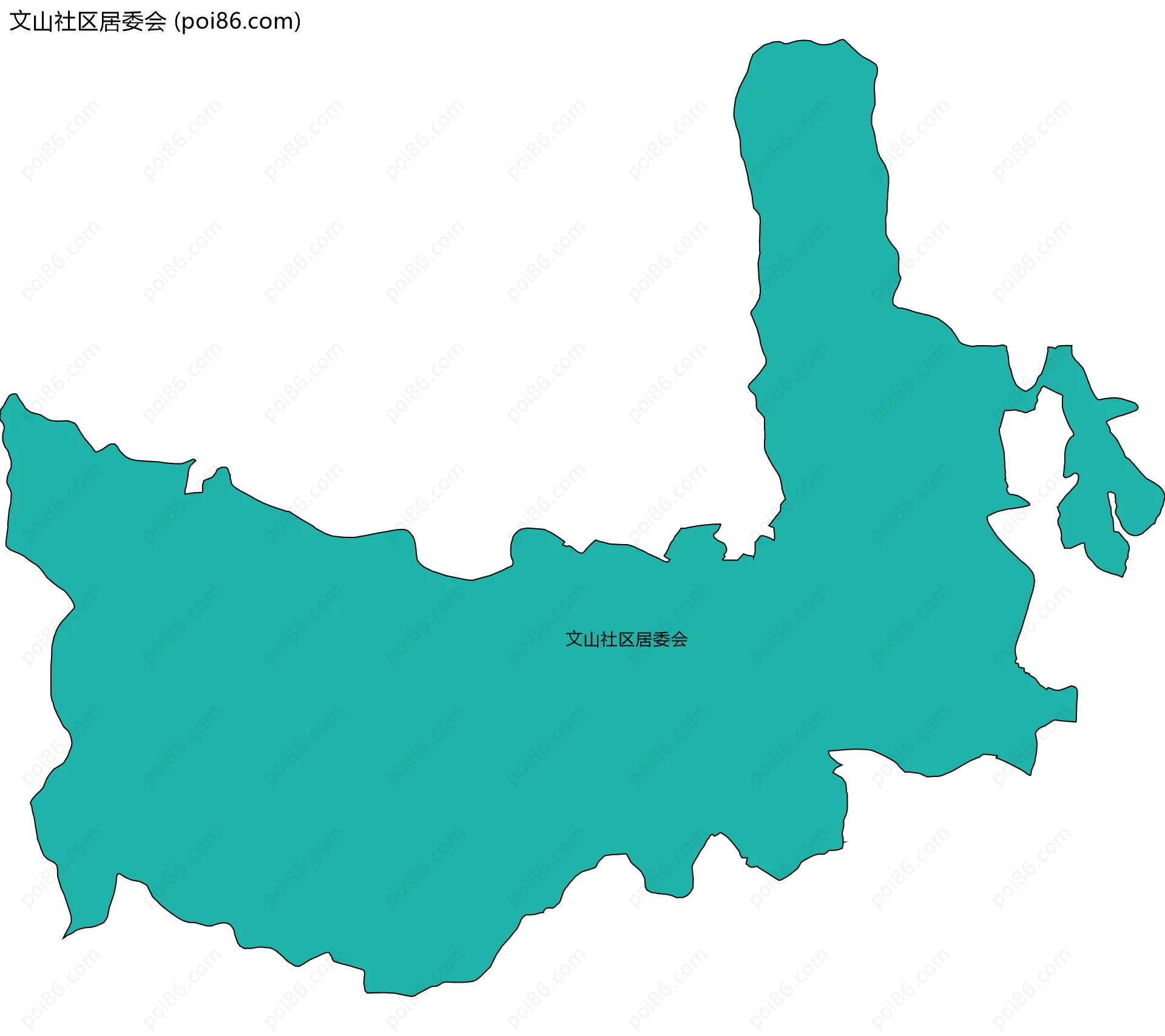 文山社区居委会边界地图