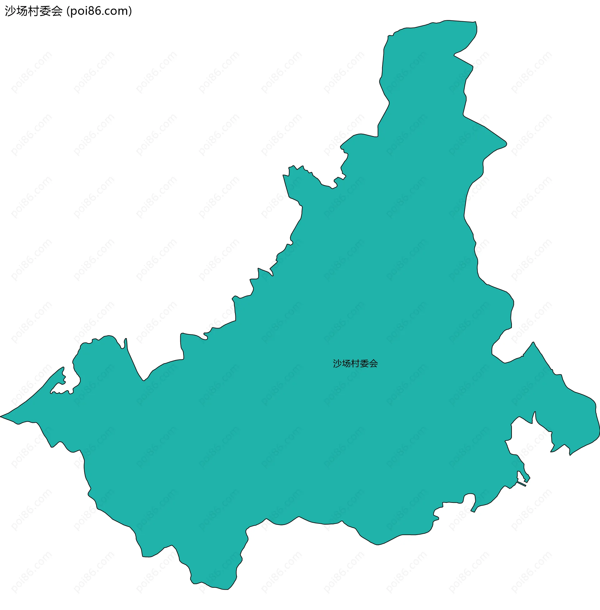 沙场村委会边界地图