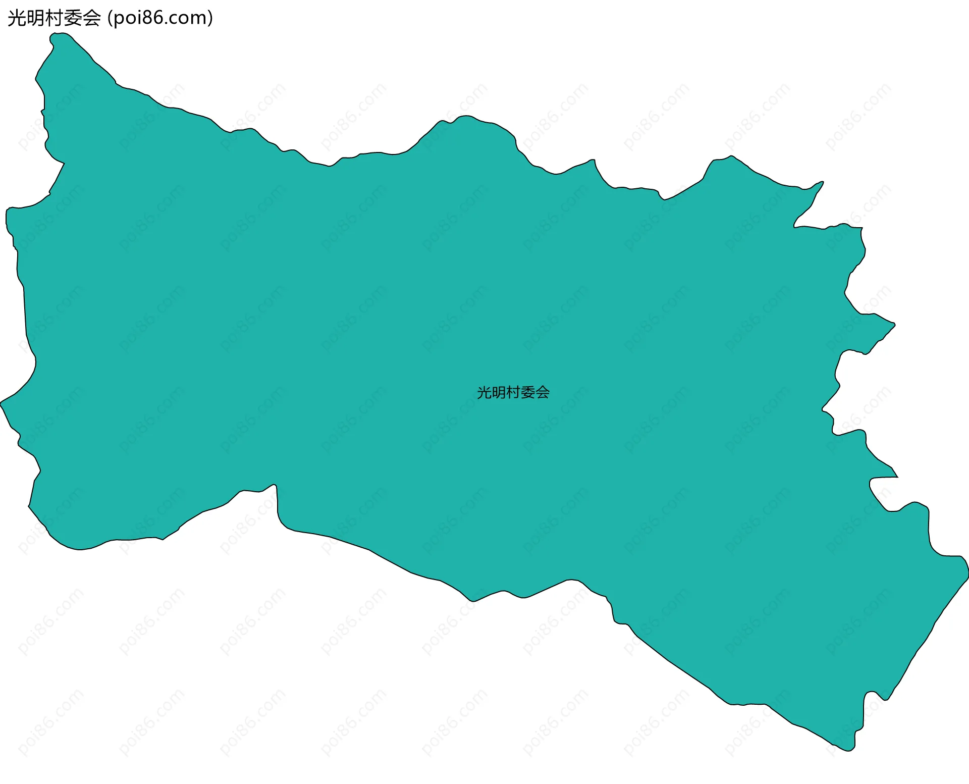 光明村委会边界地图