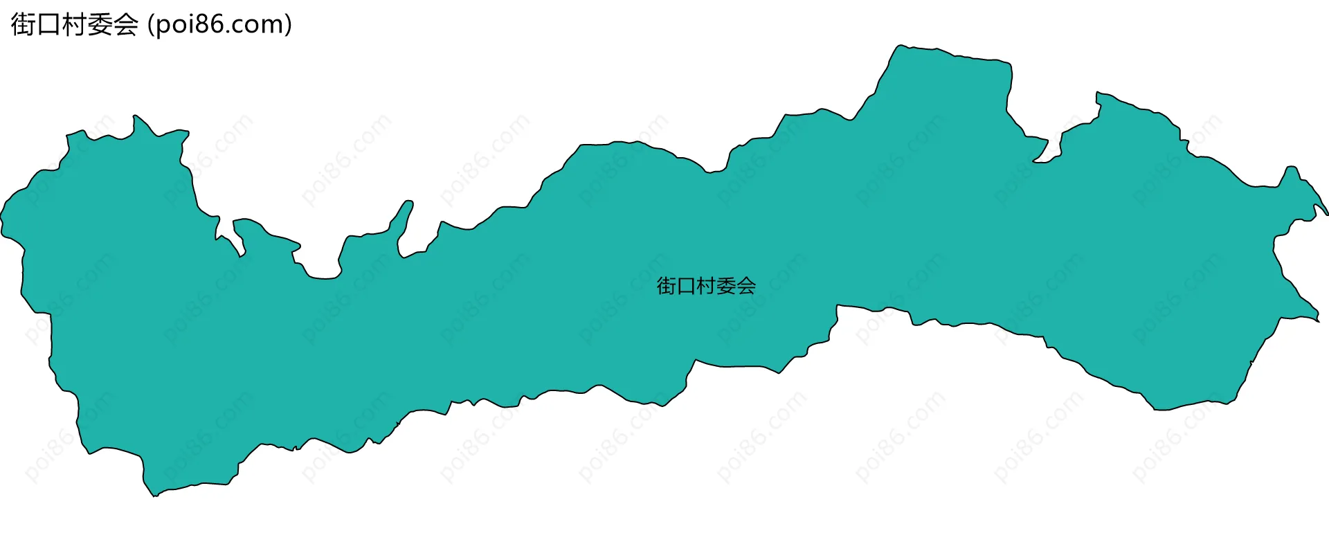 街口村委会边界地图