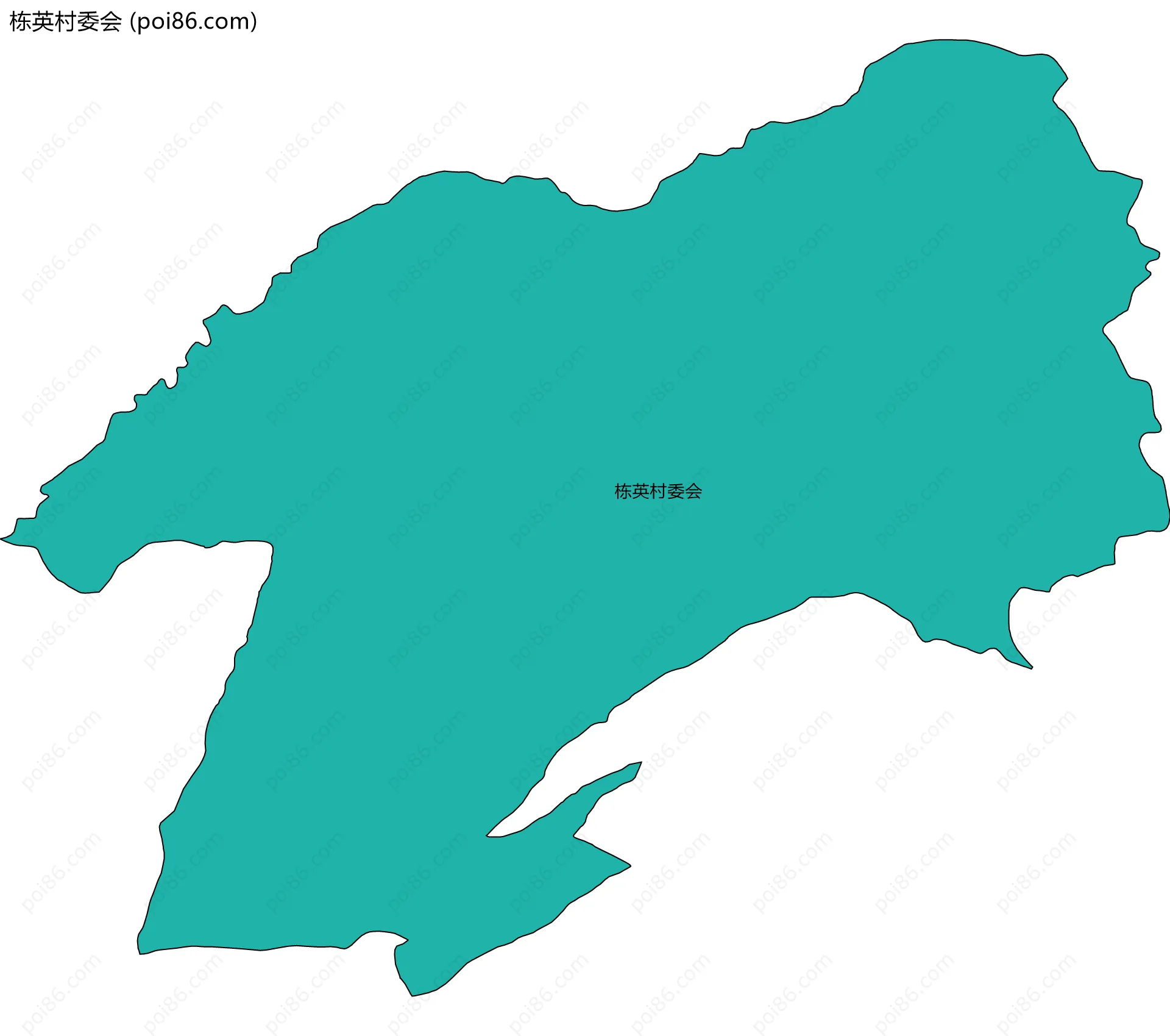 栋英村委会边界地图