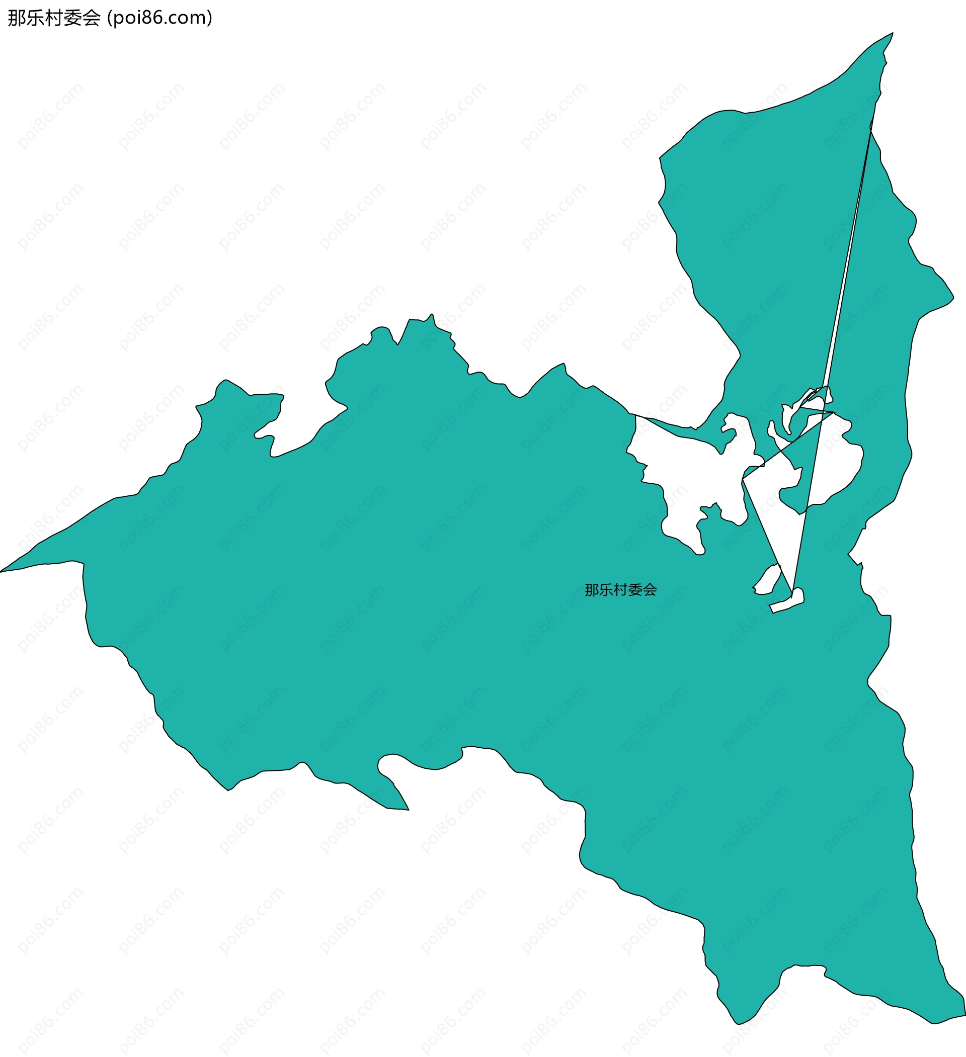 那乐村委会边界地图
