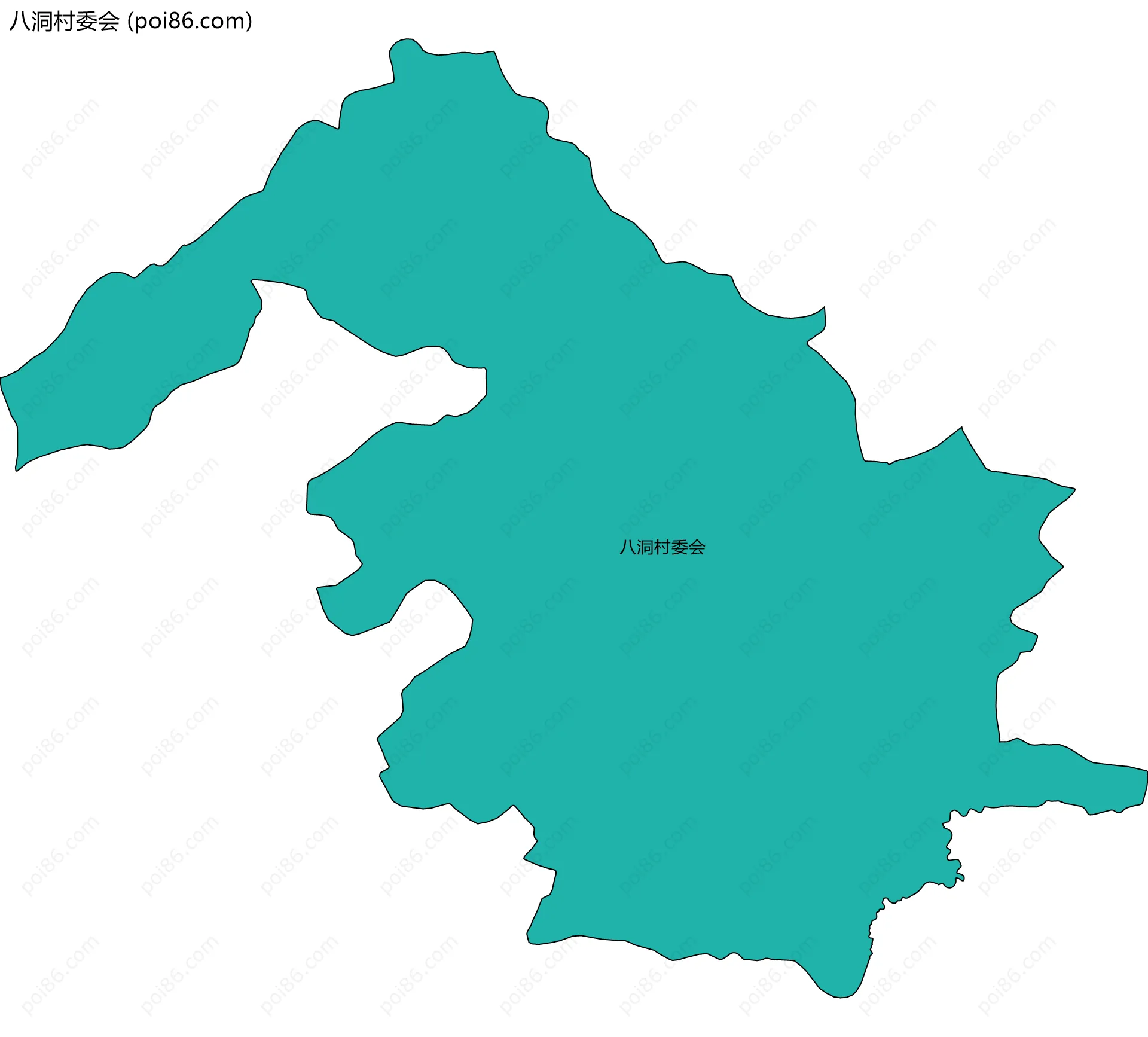 八洞村委会边界地图