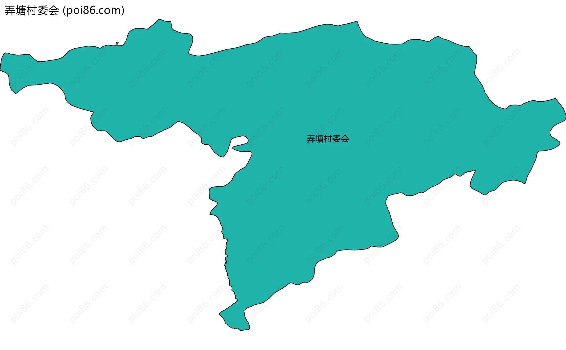 弄塘村委会边界地图