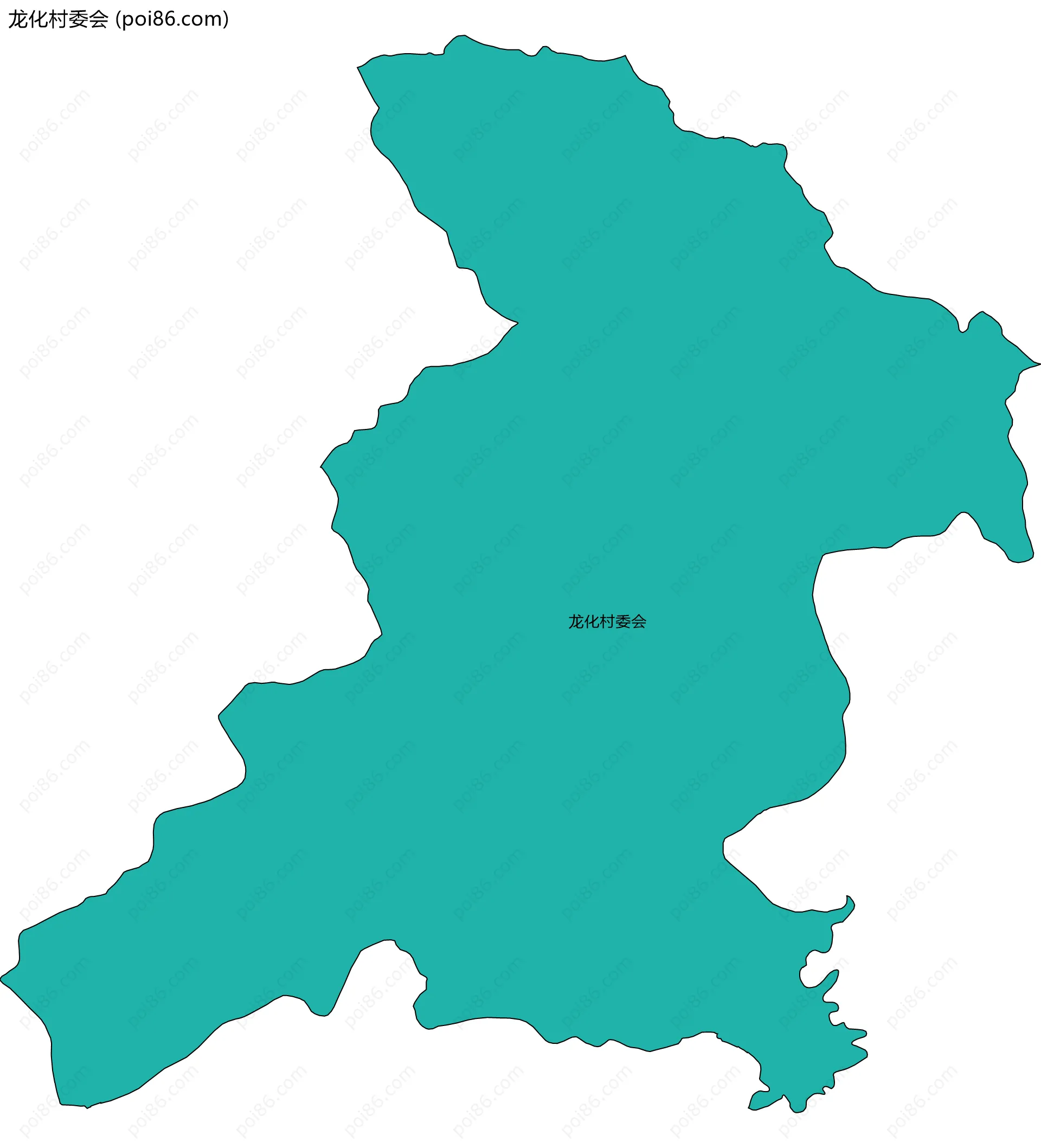 龙化村委会边界地图