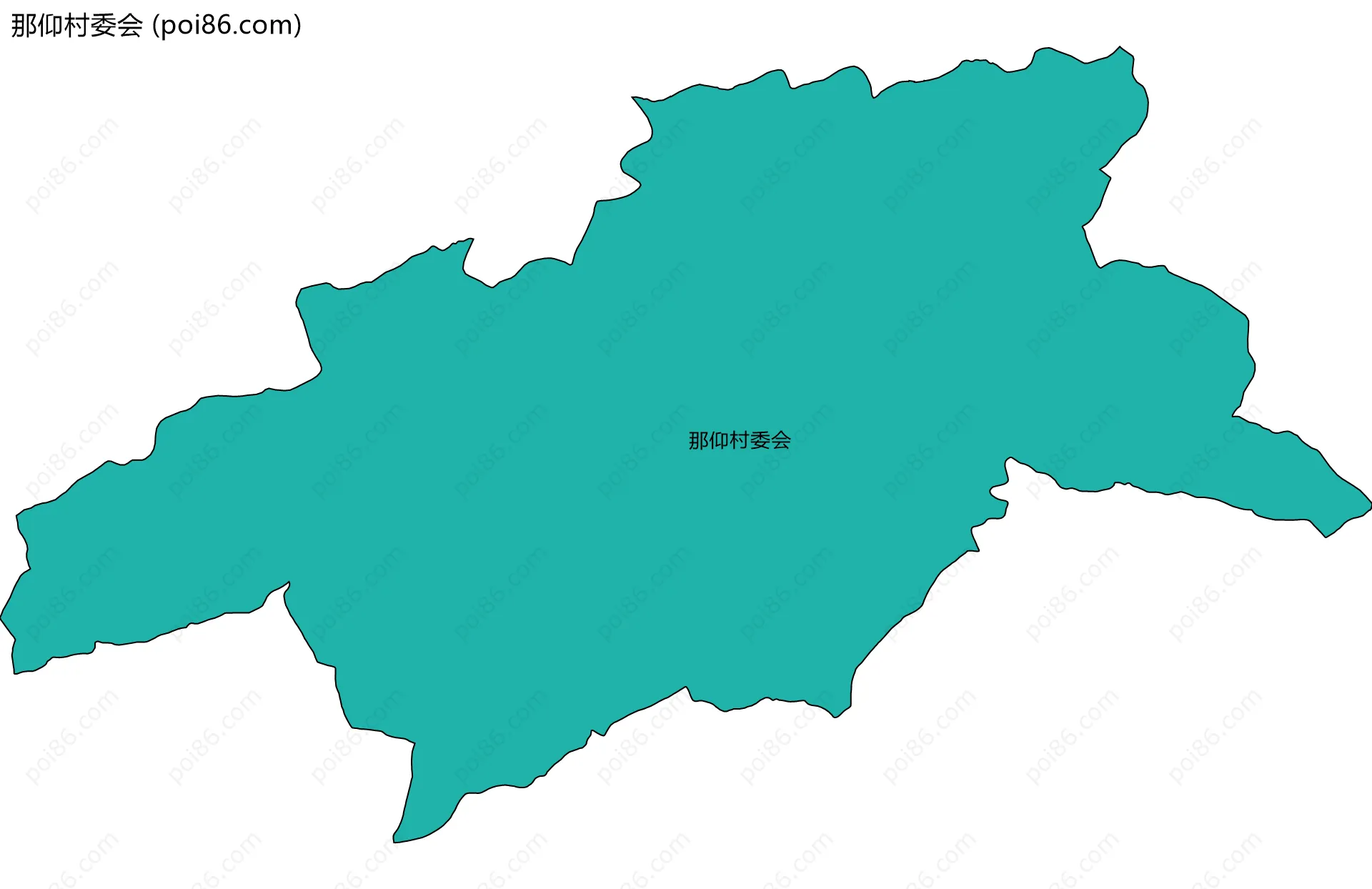 那仰村委会边界地图