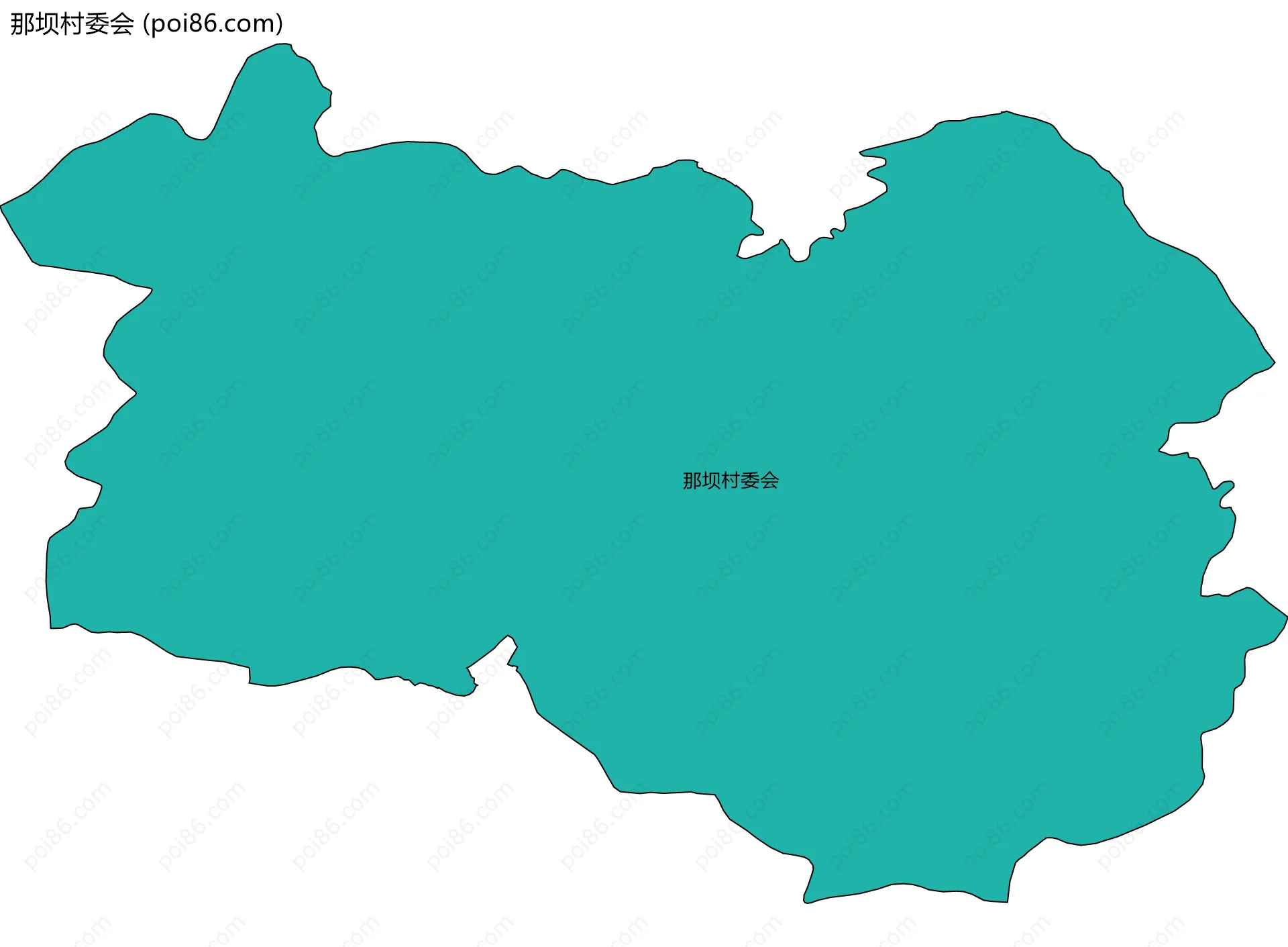 那坝村委会边界地图