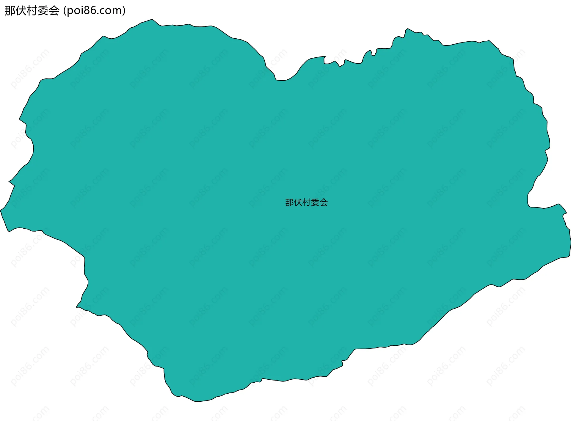 那伏村委会边界地图