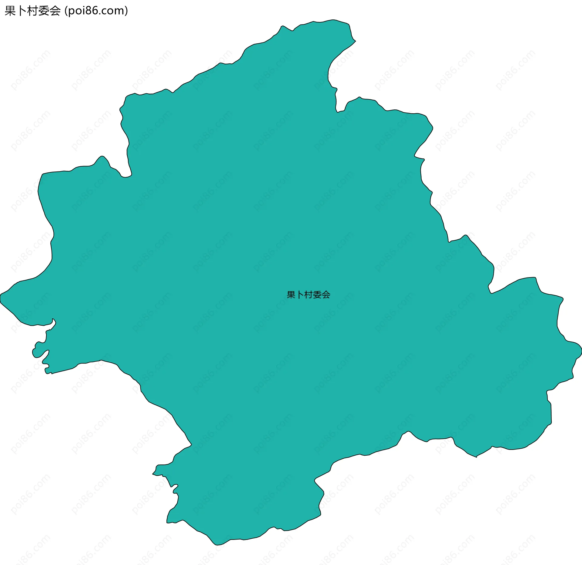 果卜村委会边界地图