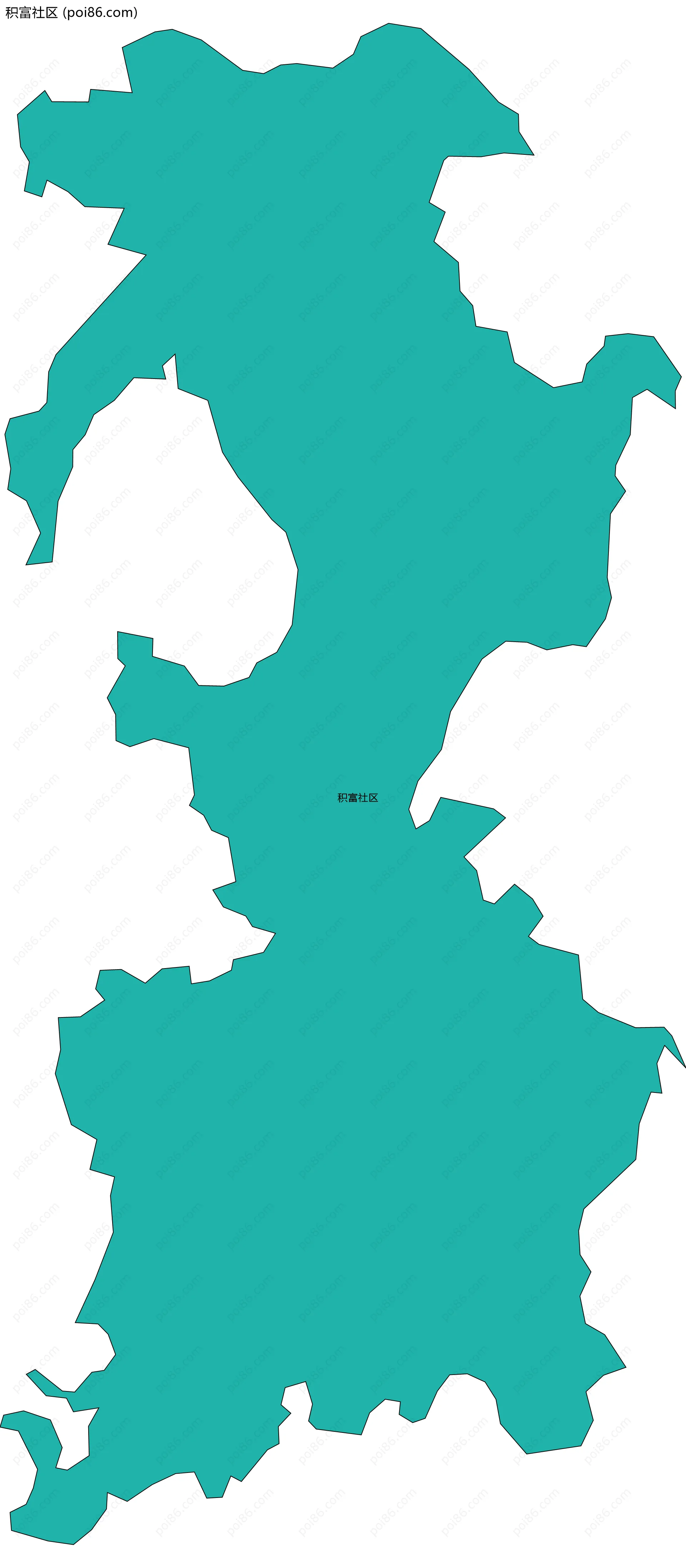 积富社区边界地图