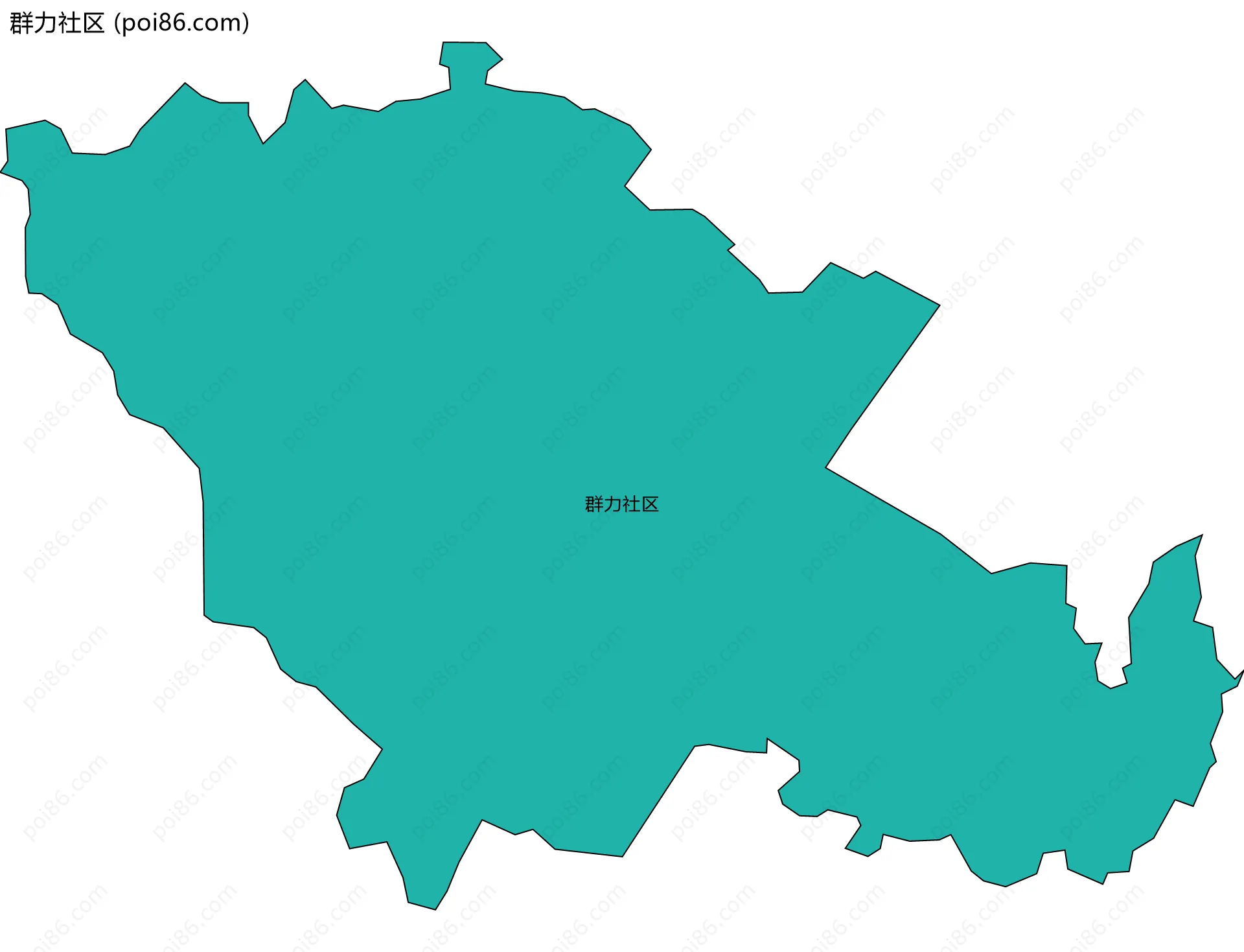 群力社区边界地图