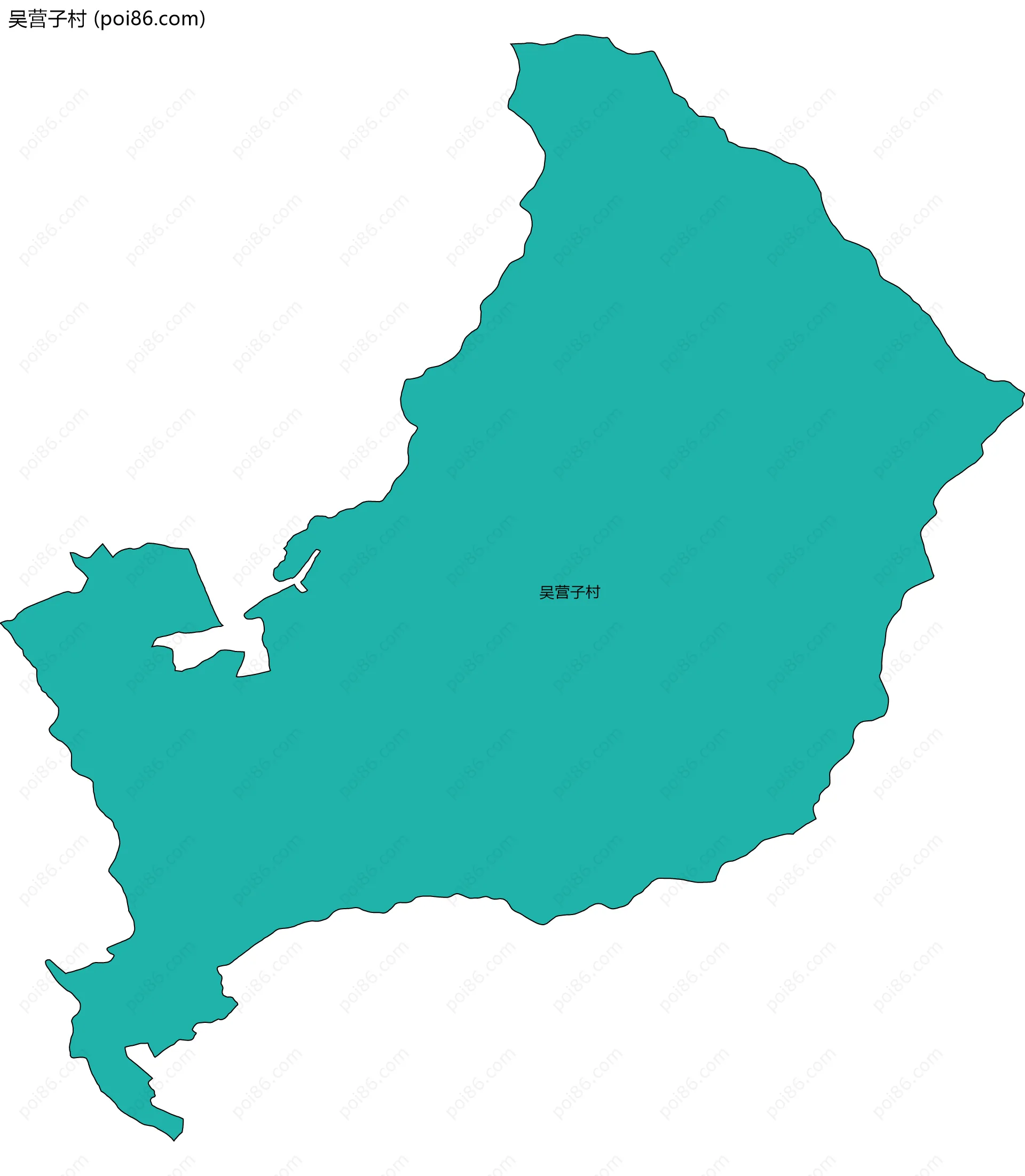 吴营子村边界地图