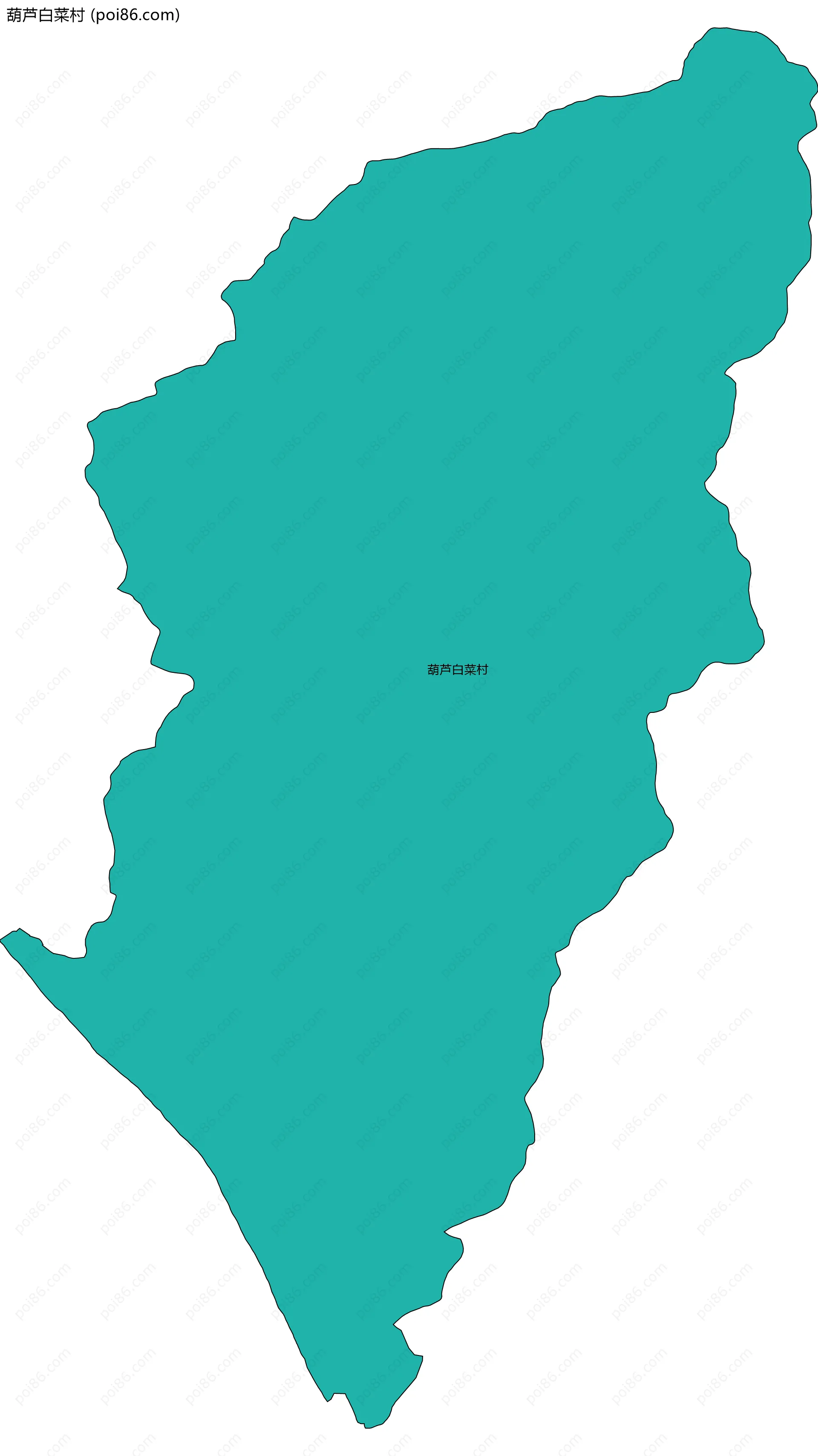 葫芦白菜村边界地图