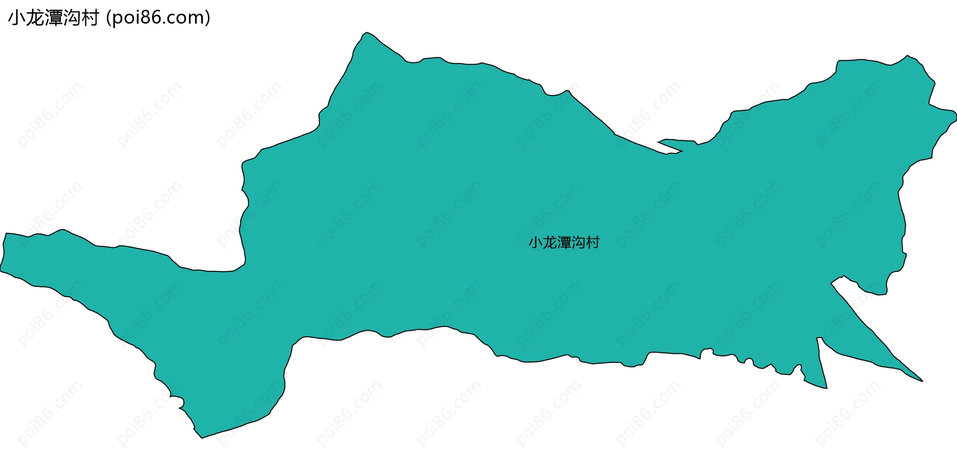 小龙潭沟村边界地图