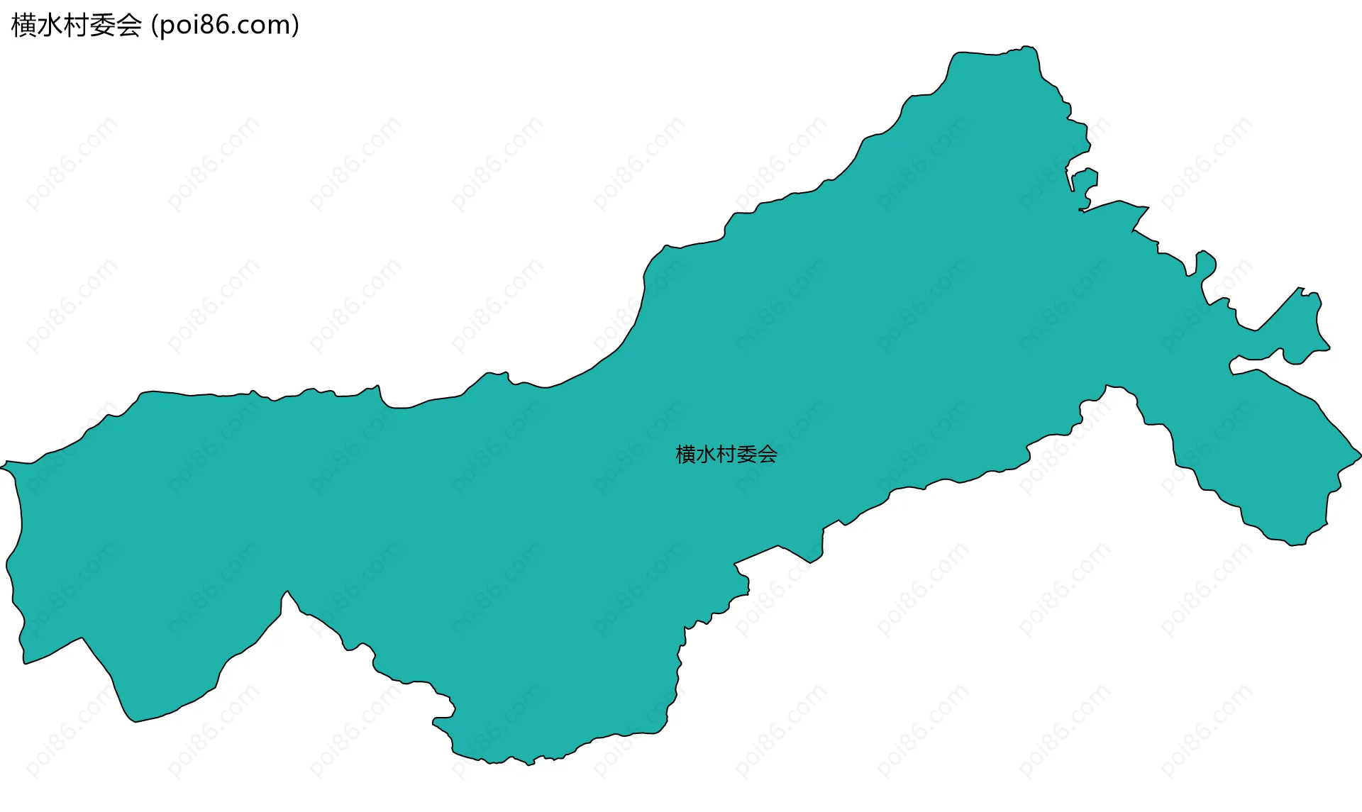 横水村委会边界地图