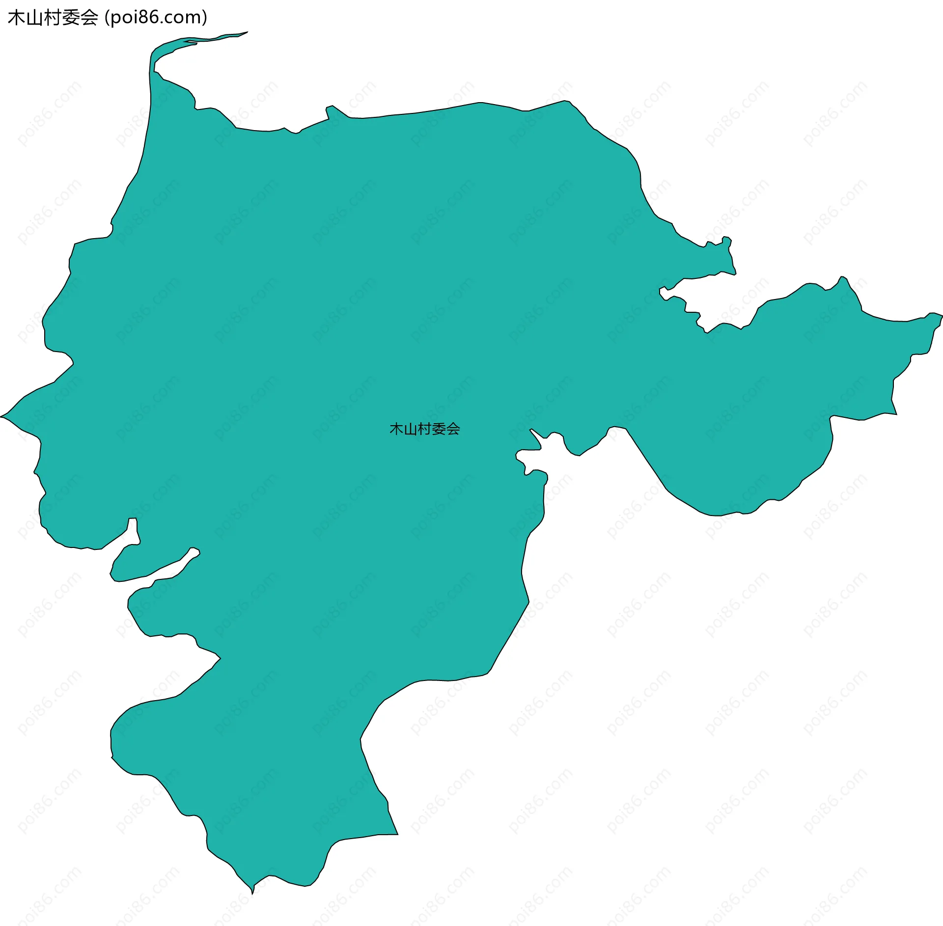 木山村委会边界地图
