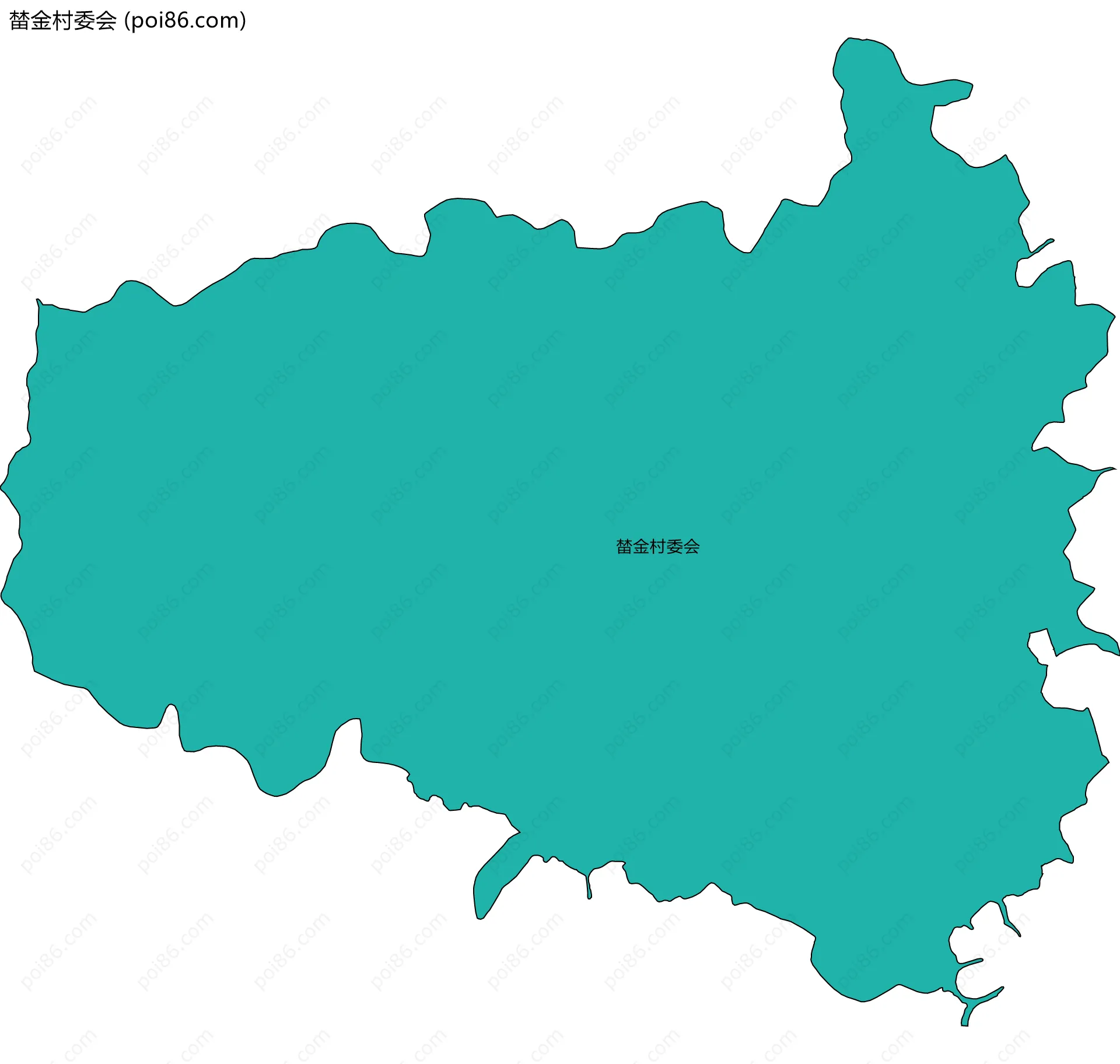 榃金村委会边界地图
