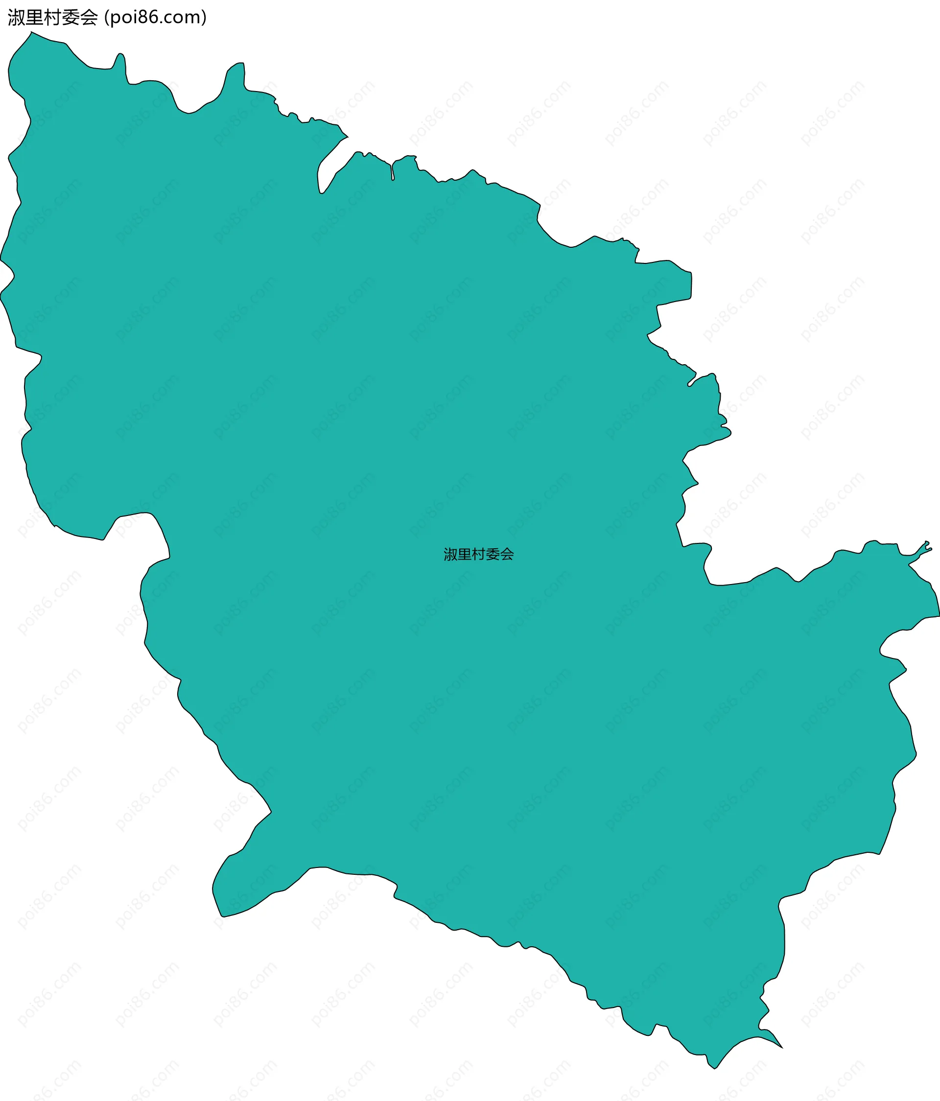 淑里村委会边界地图