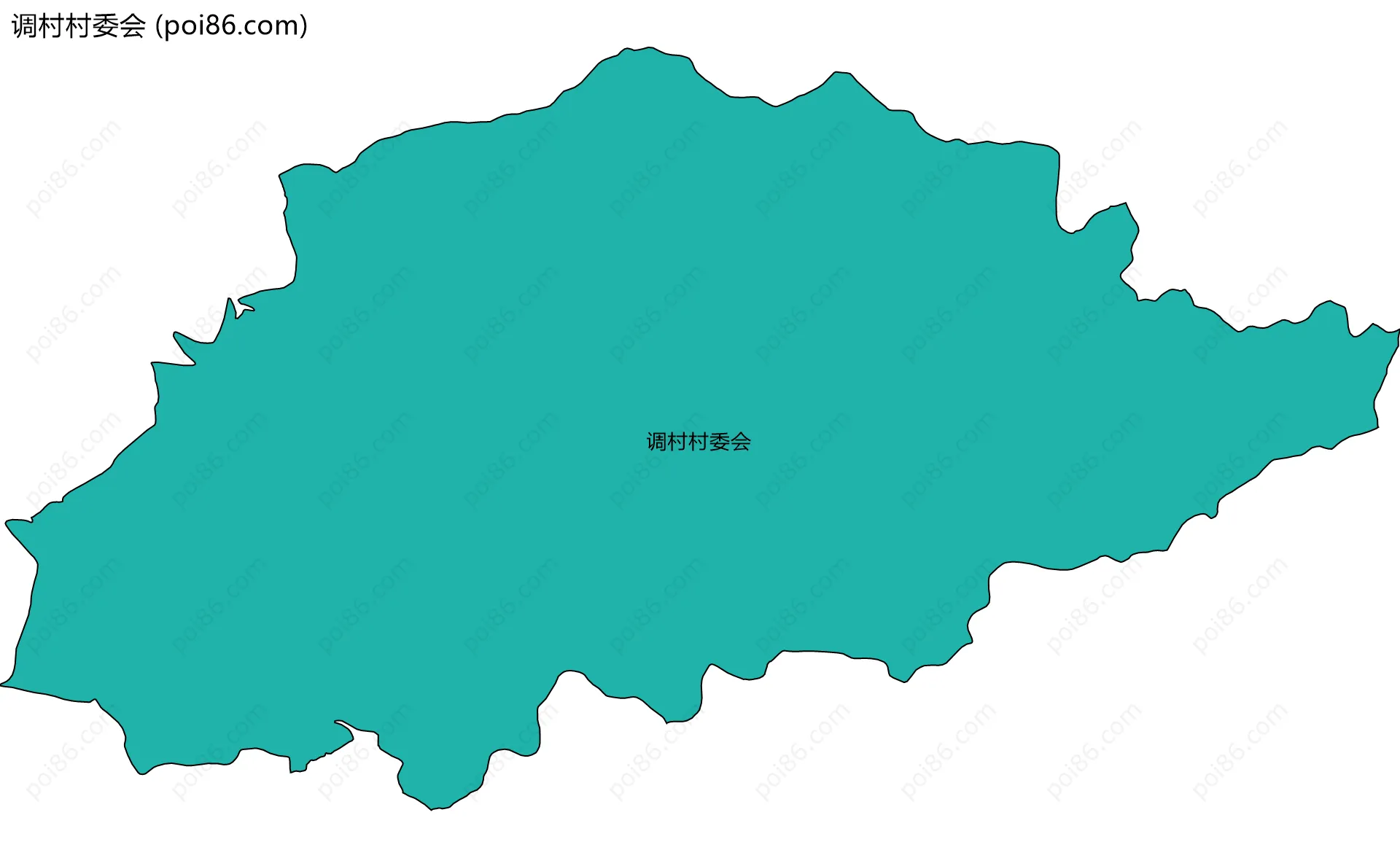 调村村委会边界地图