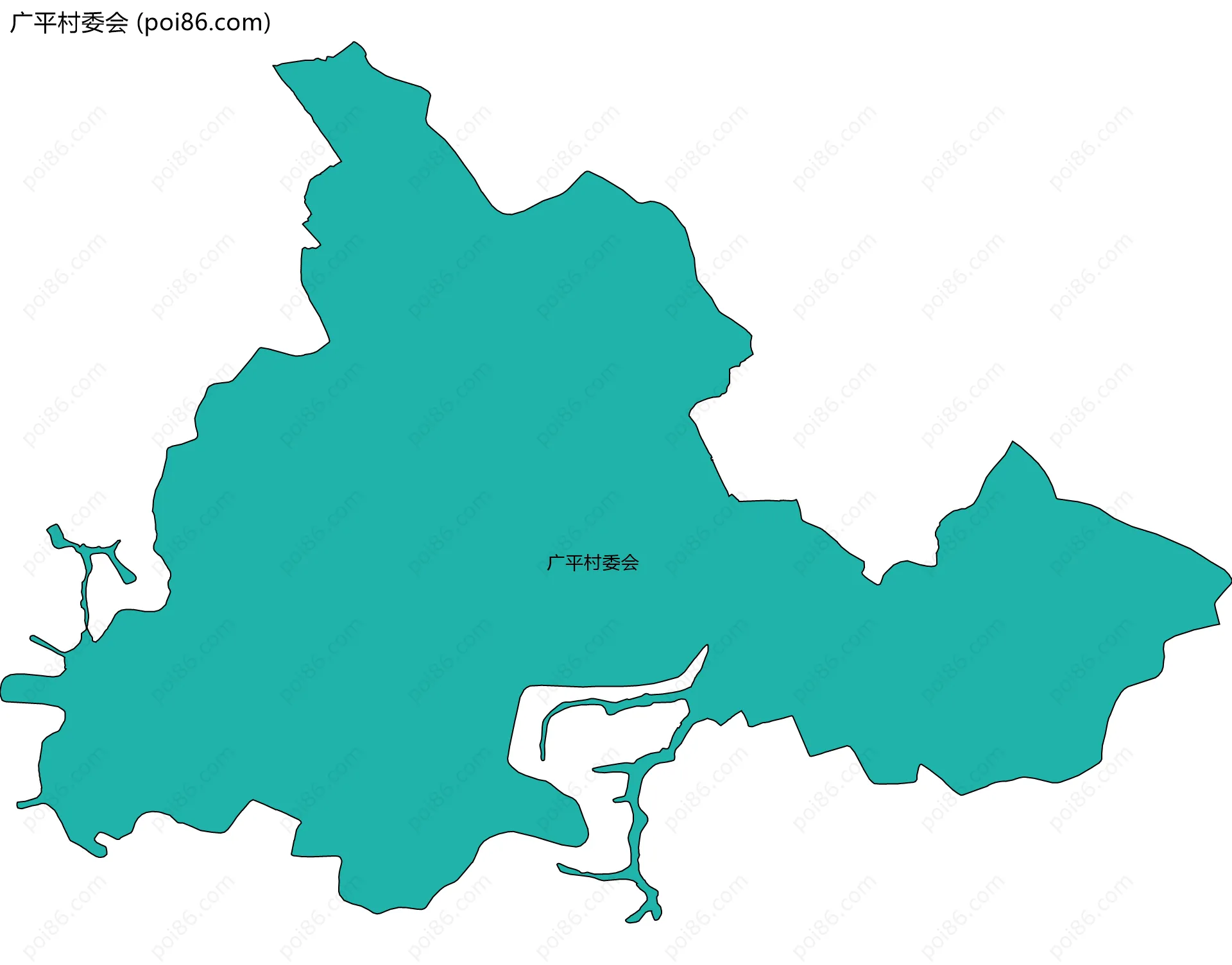 广平村委会边界地图