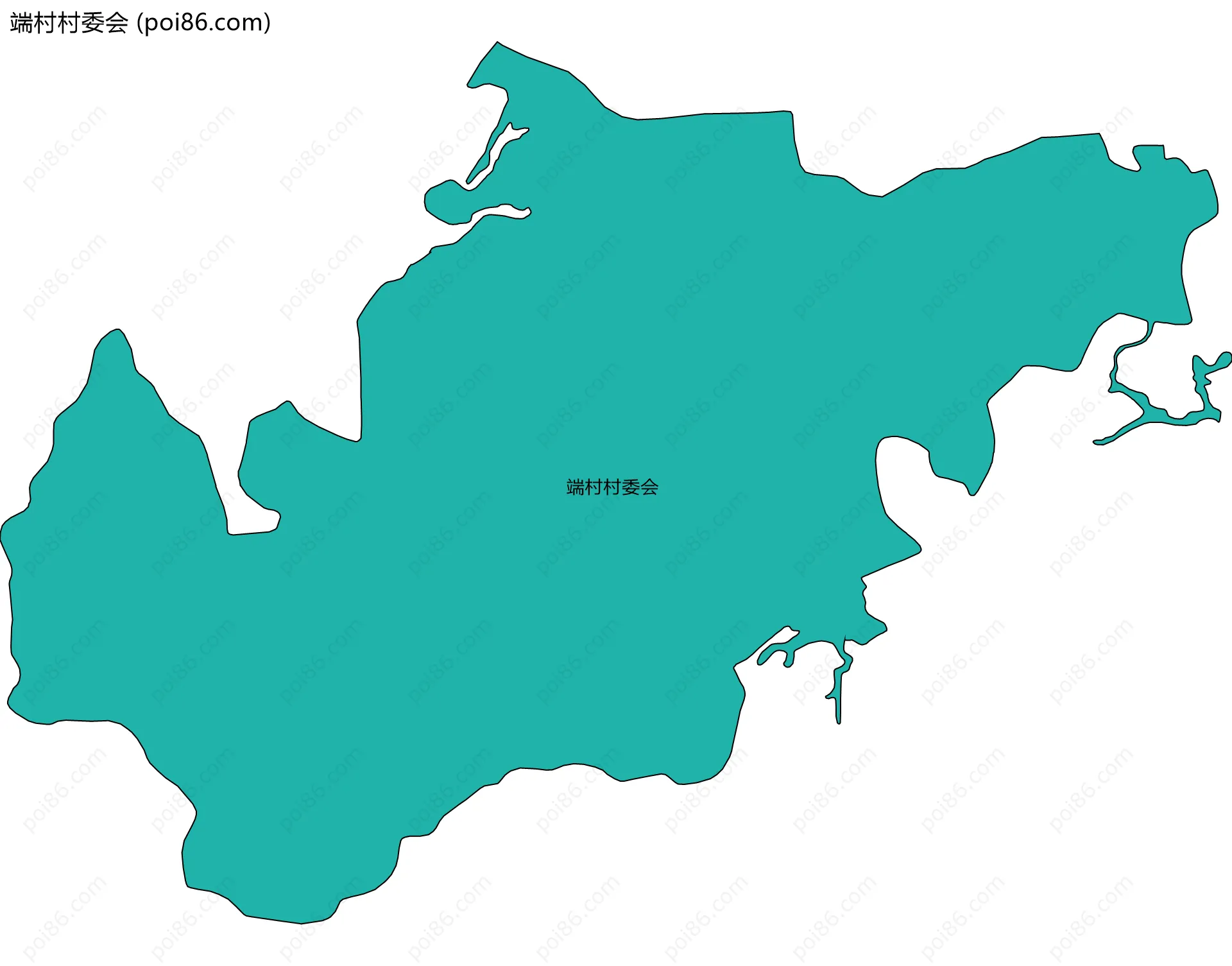 端村村委会边界地图