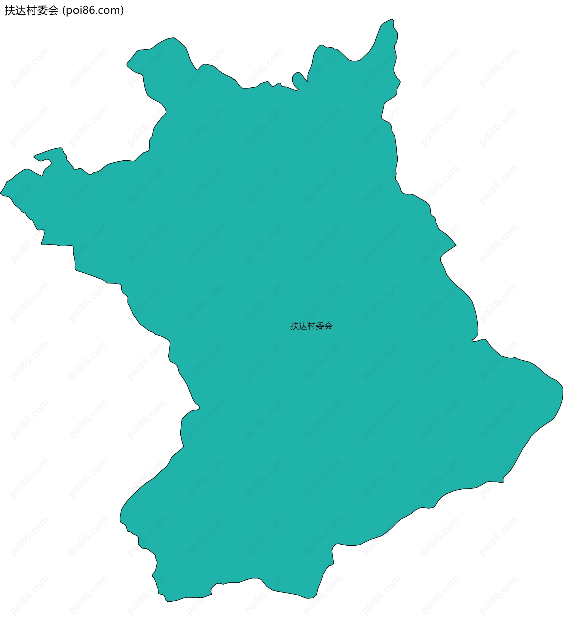 扶达村委会边界地图