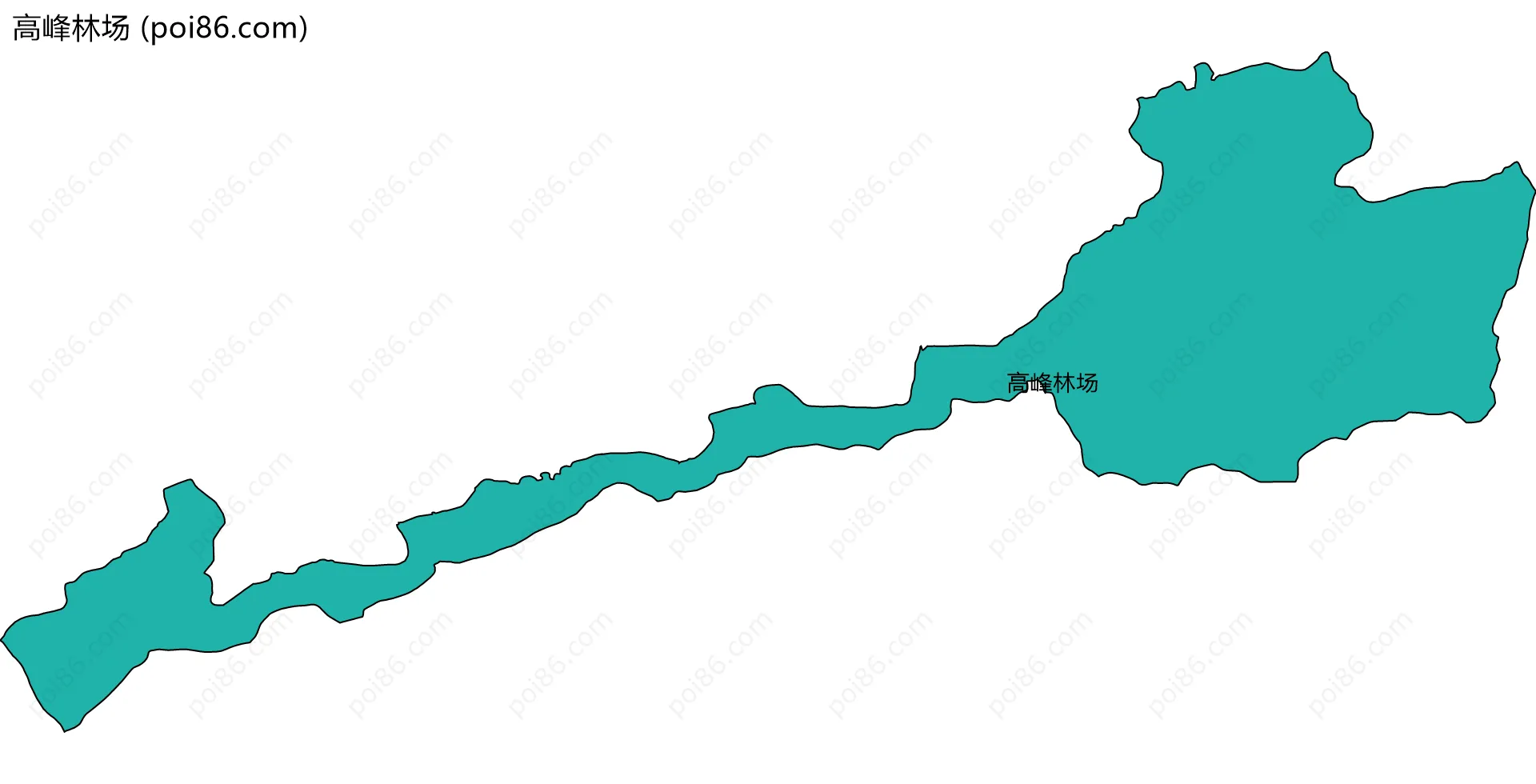 高峰林场边界地图