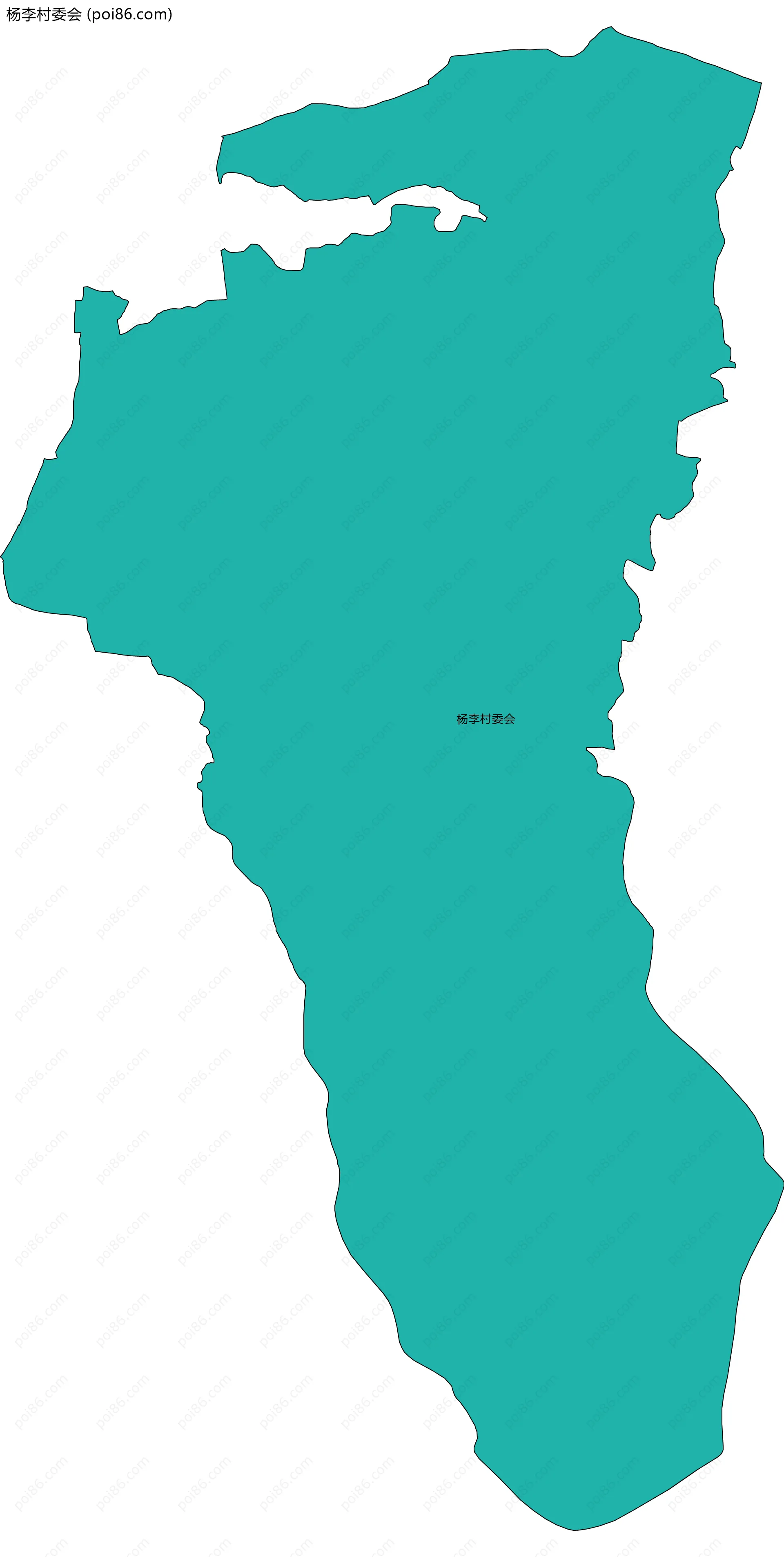 杨李村委会边界地图
