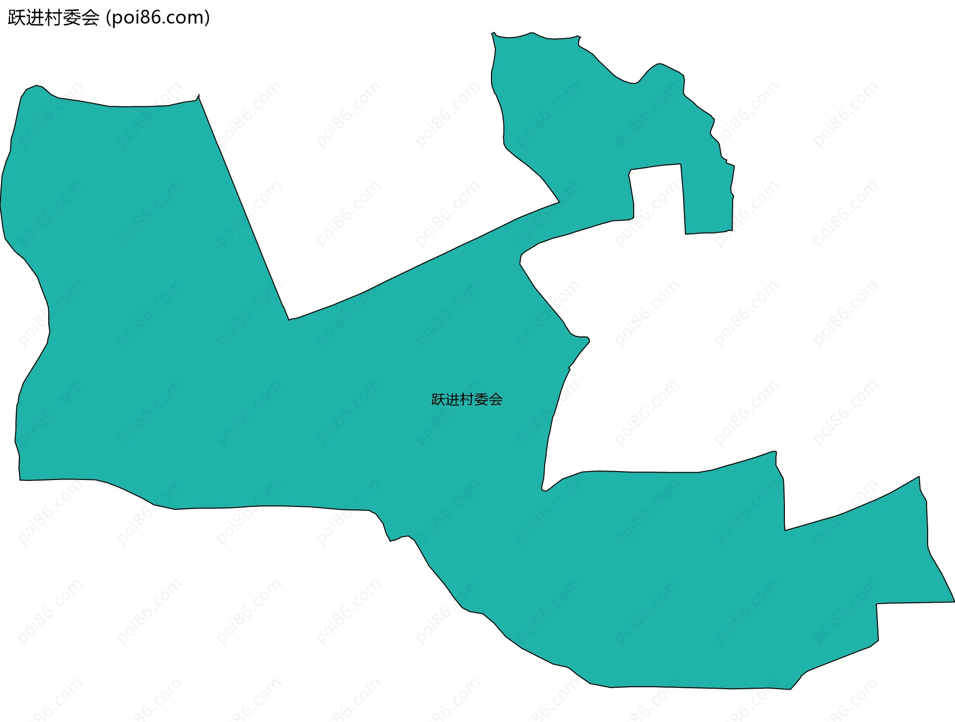 跃进村委会边界地图