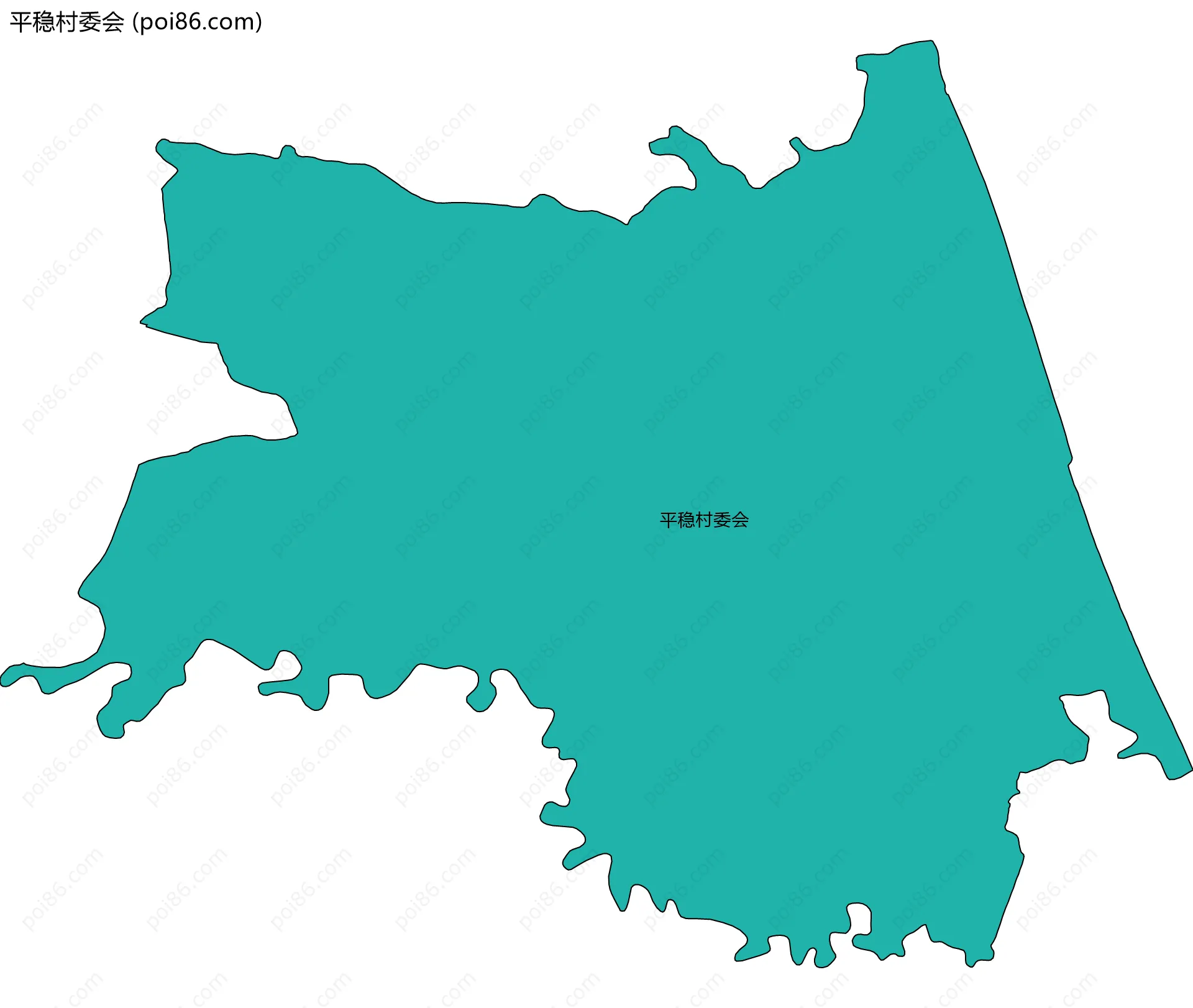 平稳村委会边界地图
