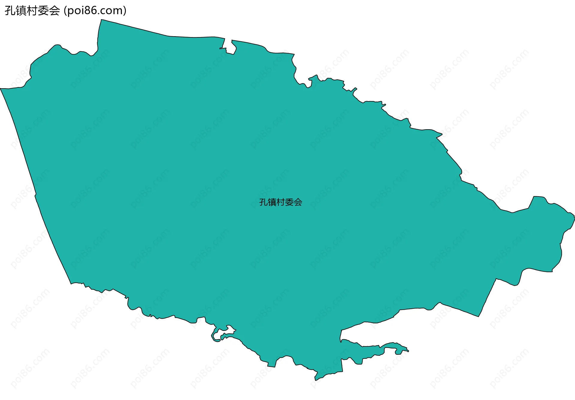 孔镇村委会边界地图