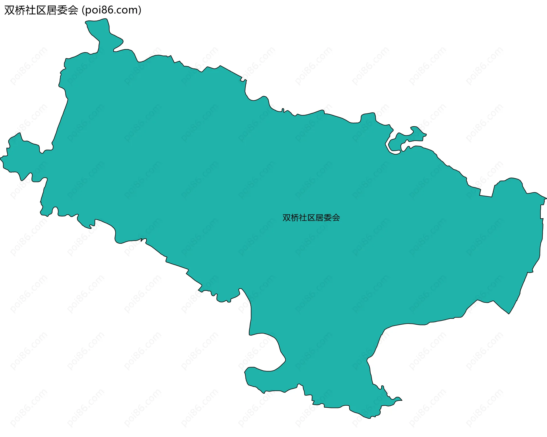 双桥社区居委会边界地图