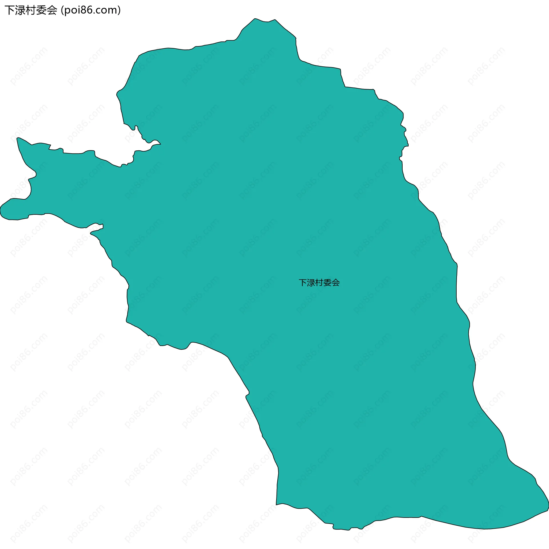 下渌村委会边界地图