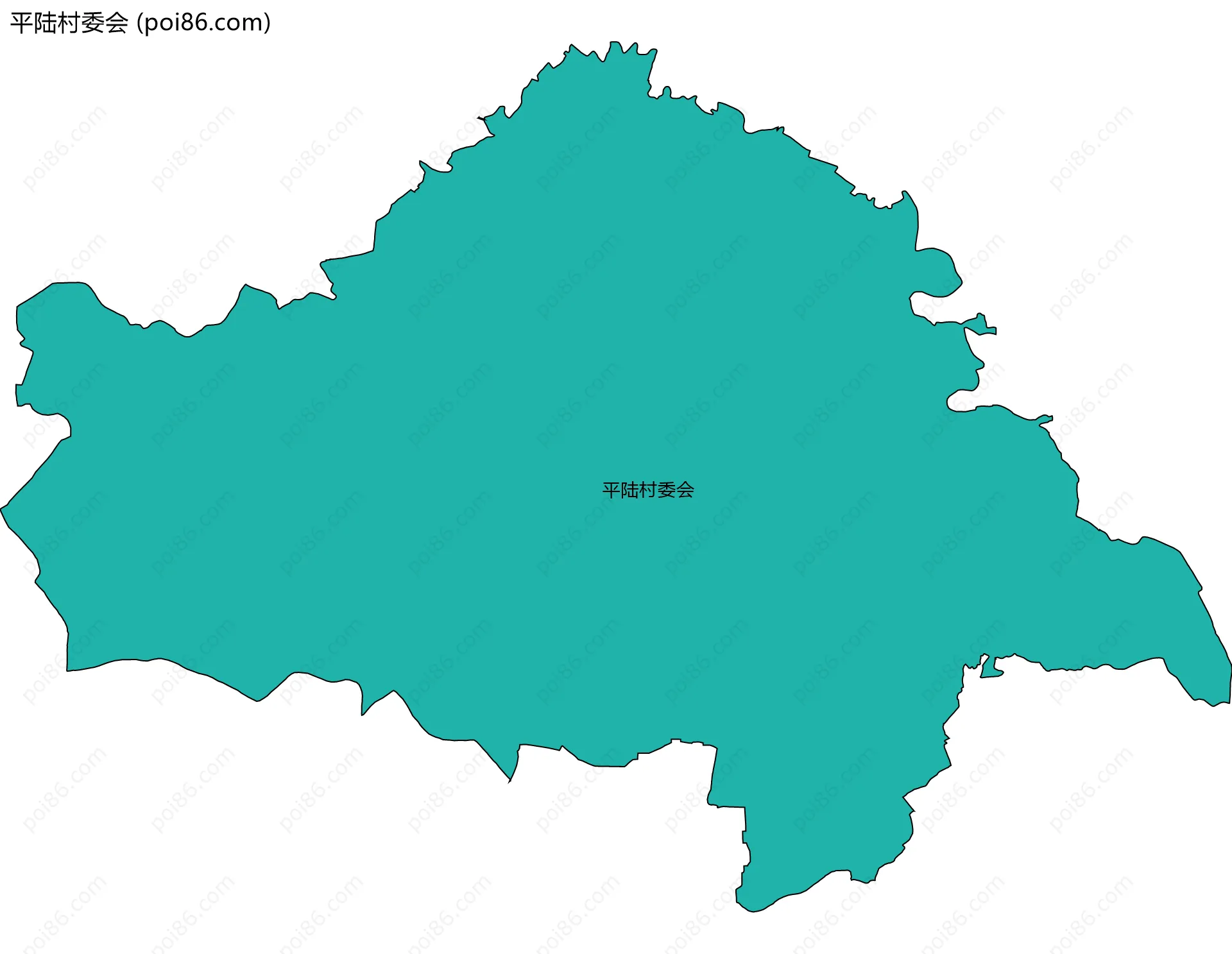平陆村委会边界地图