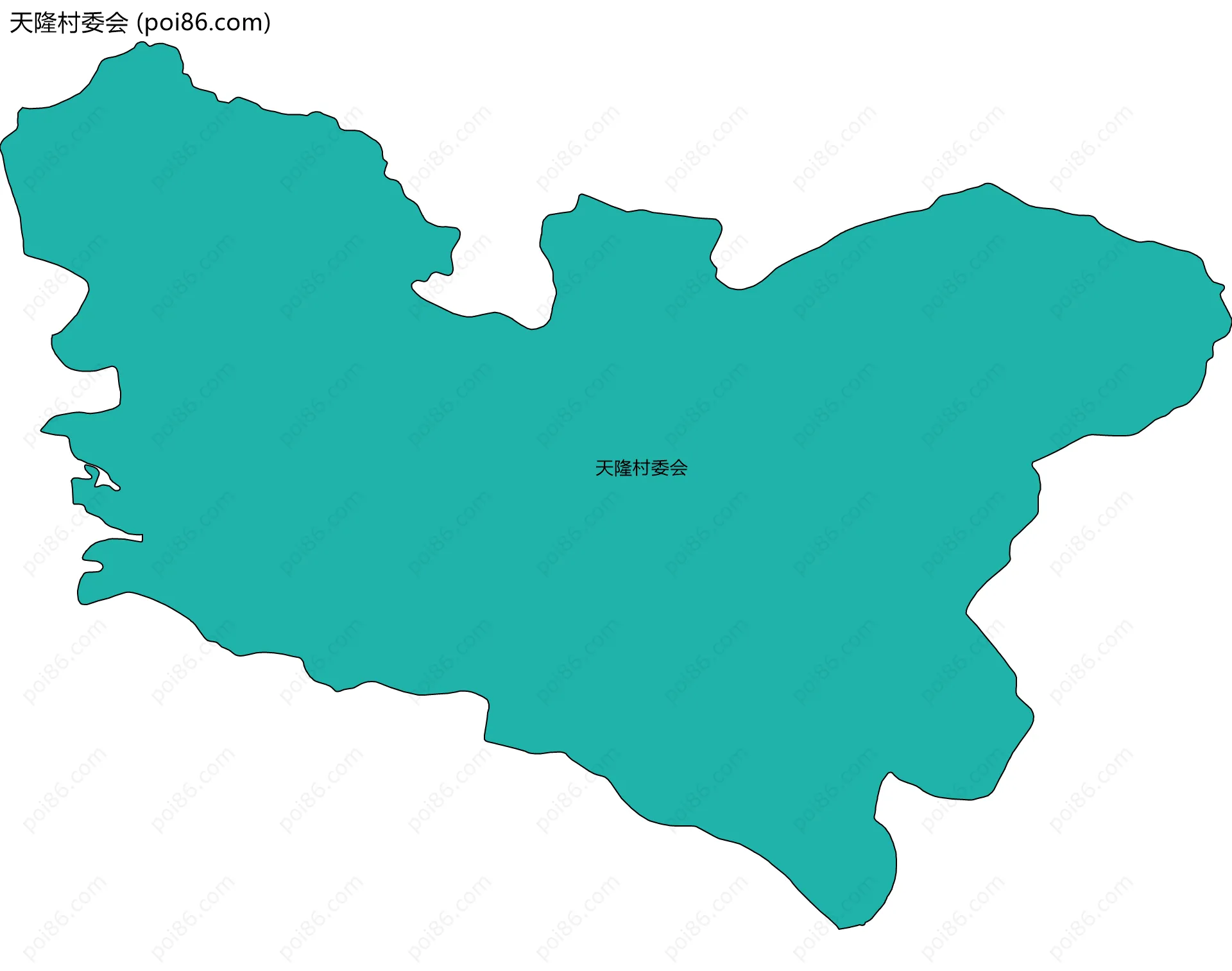 天隆村委会边界地图