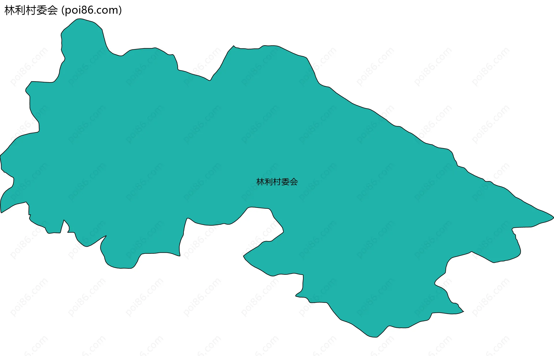 林利村委会边界地图