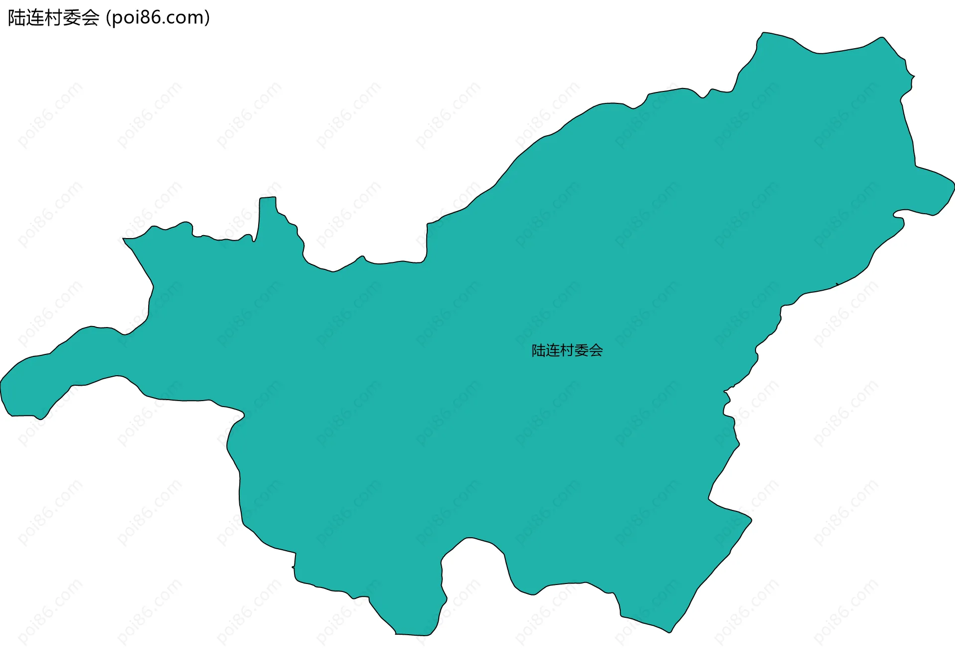 陆连村委会边界地图