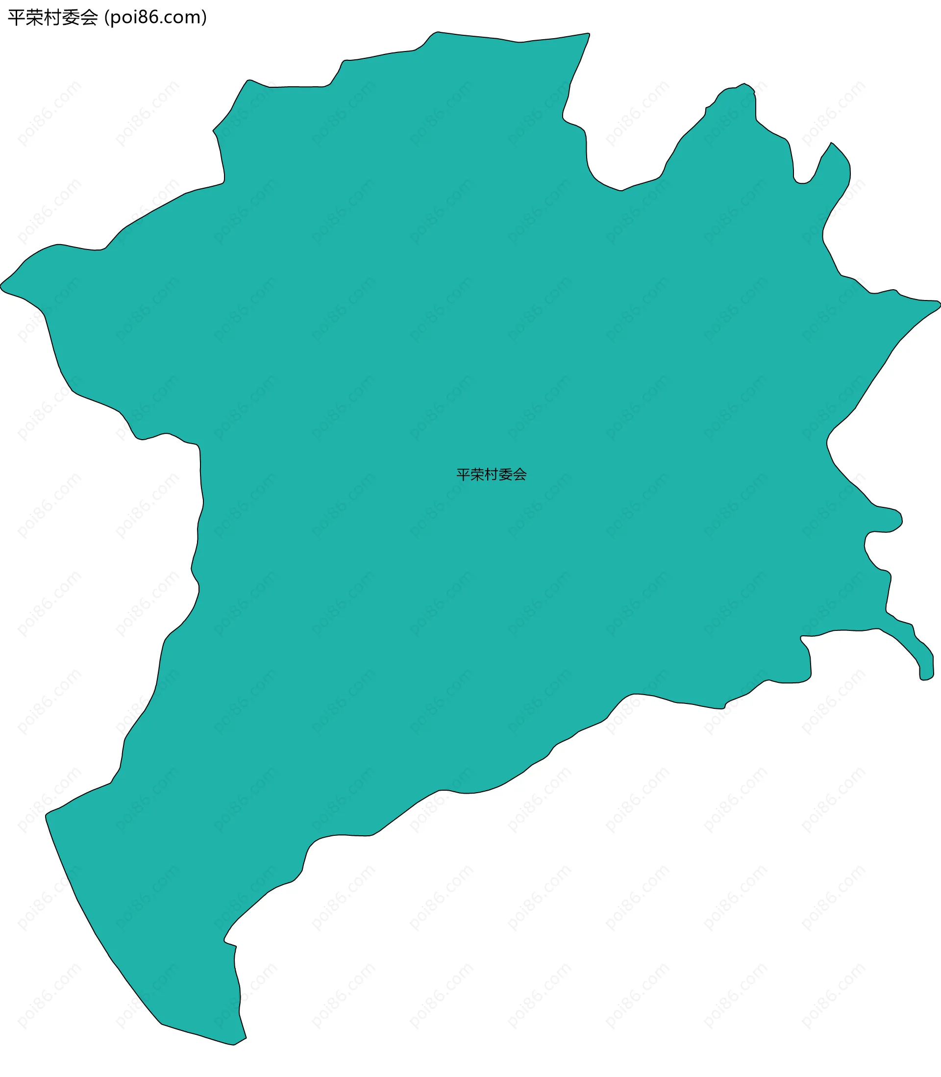 平荣村委会边界地图