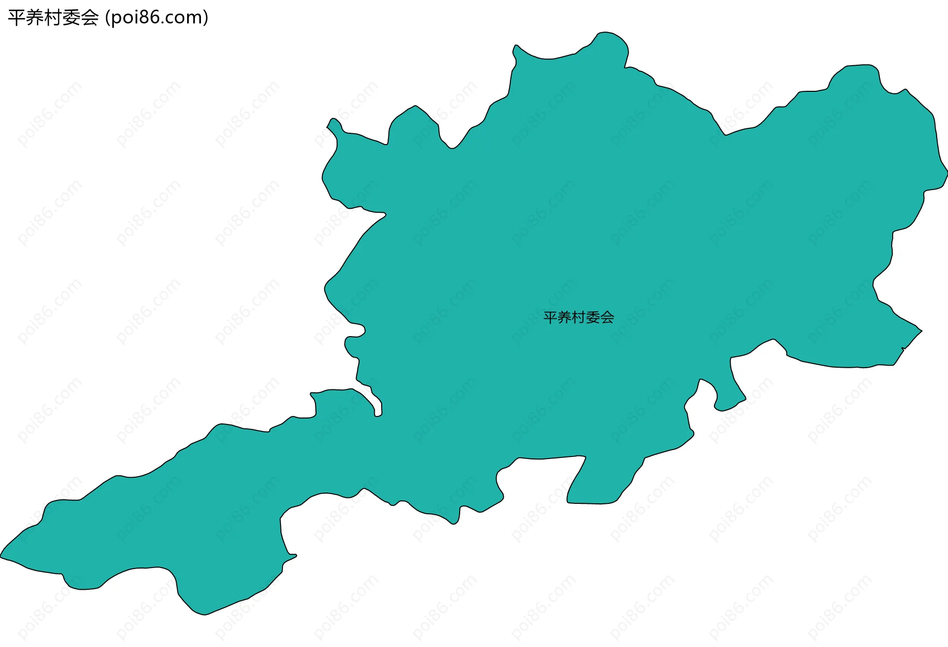 平养村委会边界地图