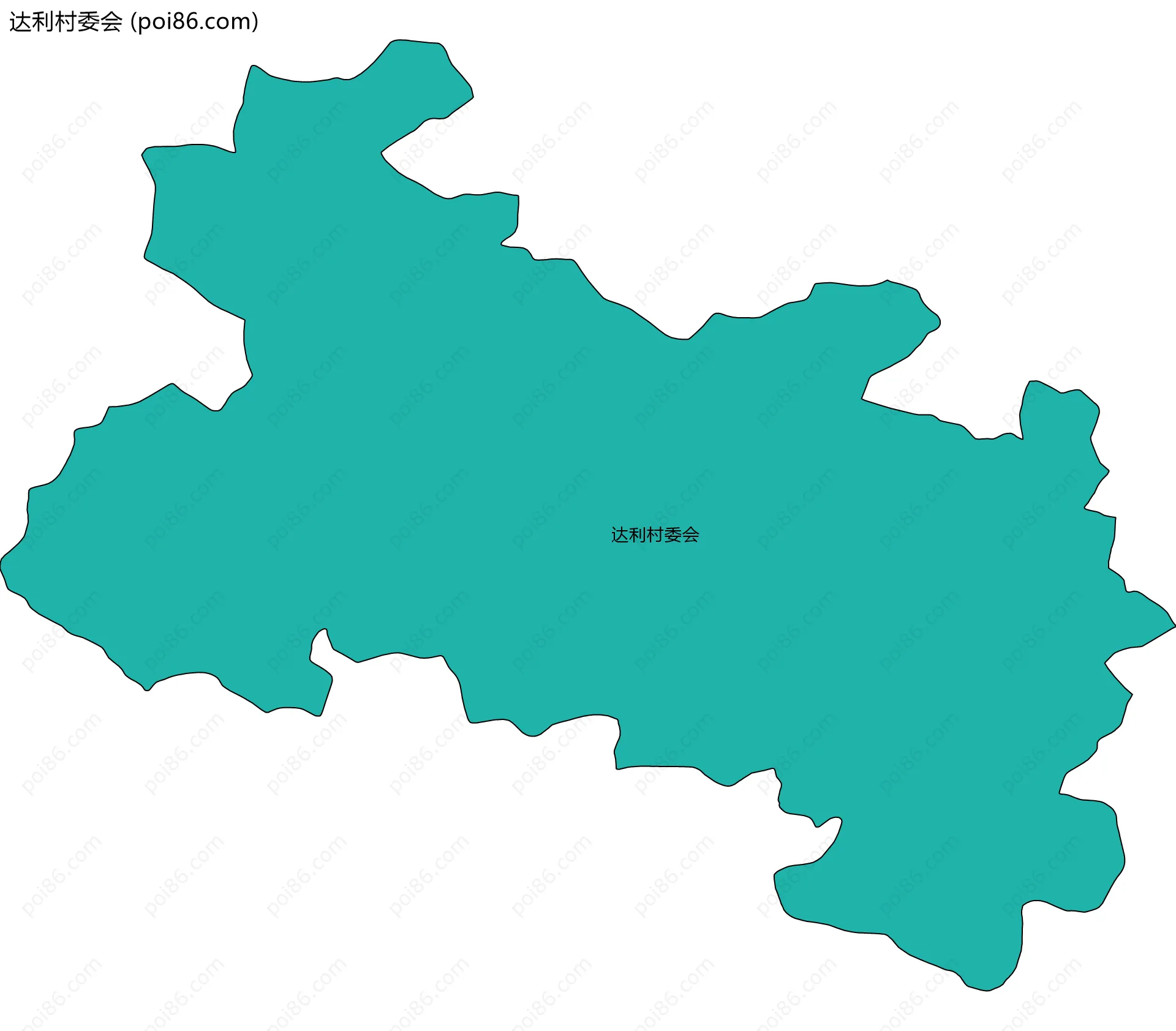 达利村委会边界地图