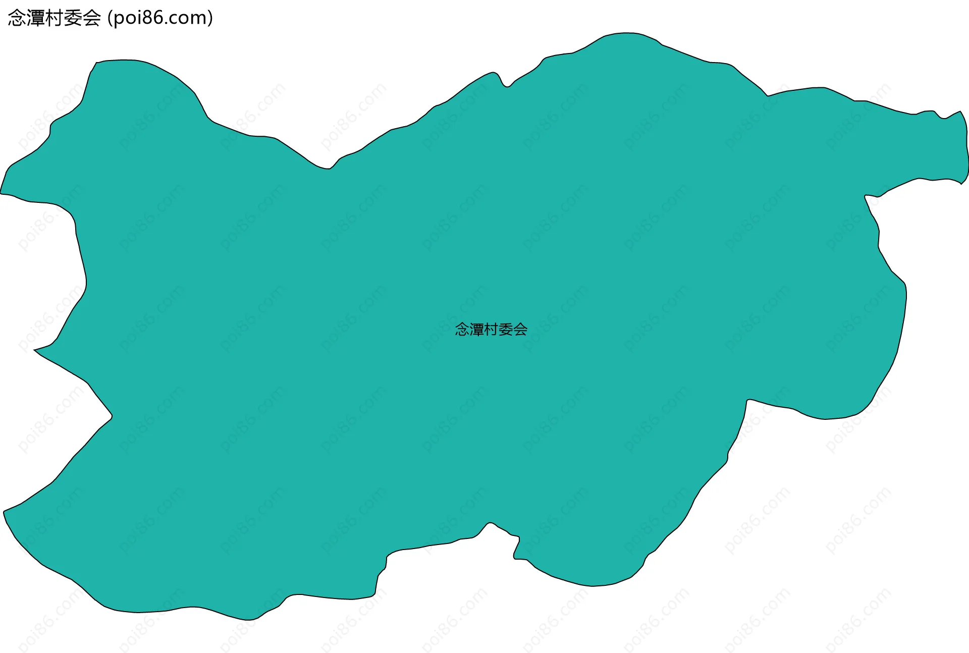念潭村委会边界地图