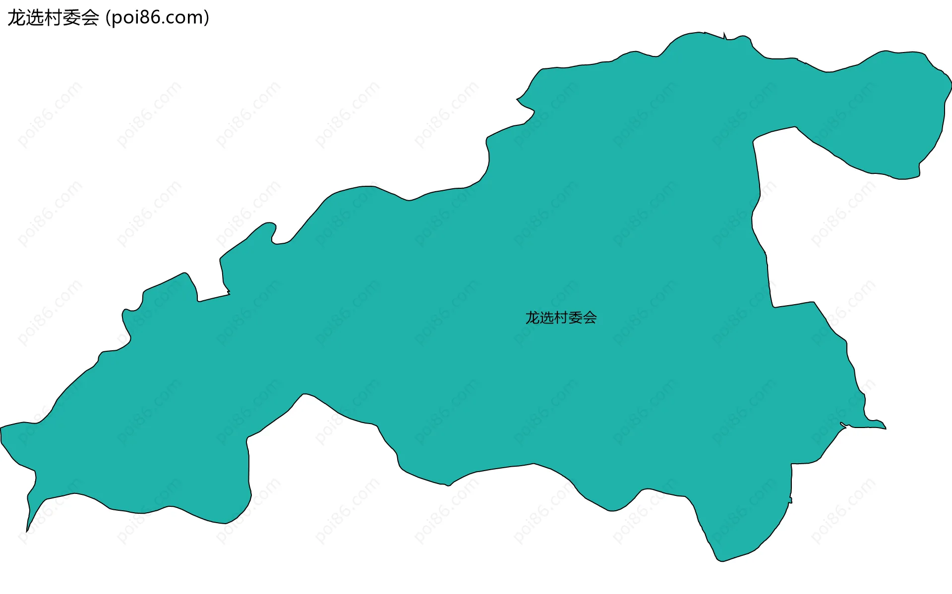 龙选村委会边界地图