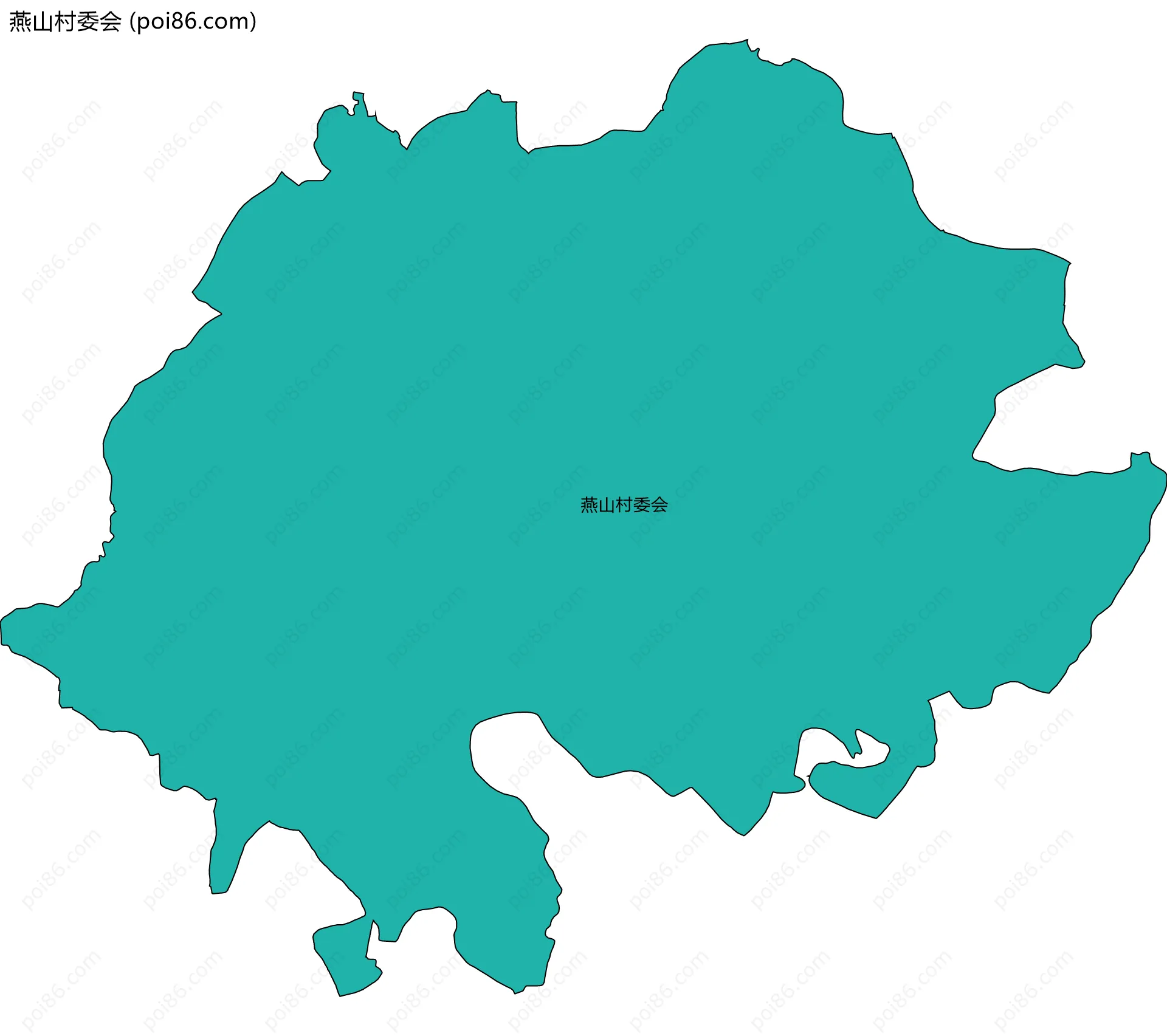 燕山村委会边界地图