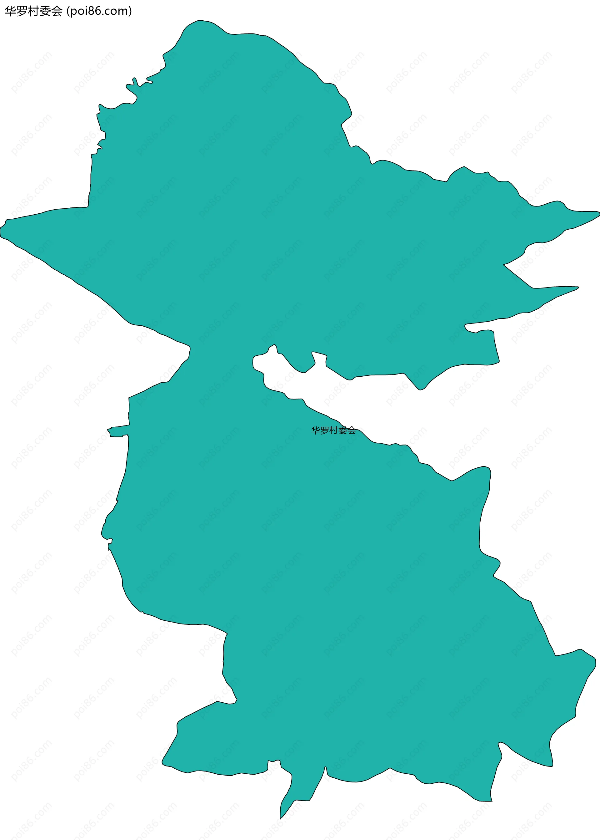 华罗村委会边界地图