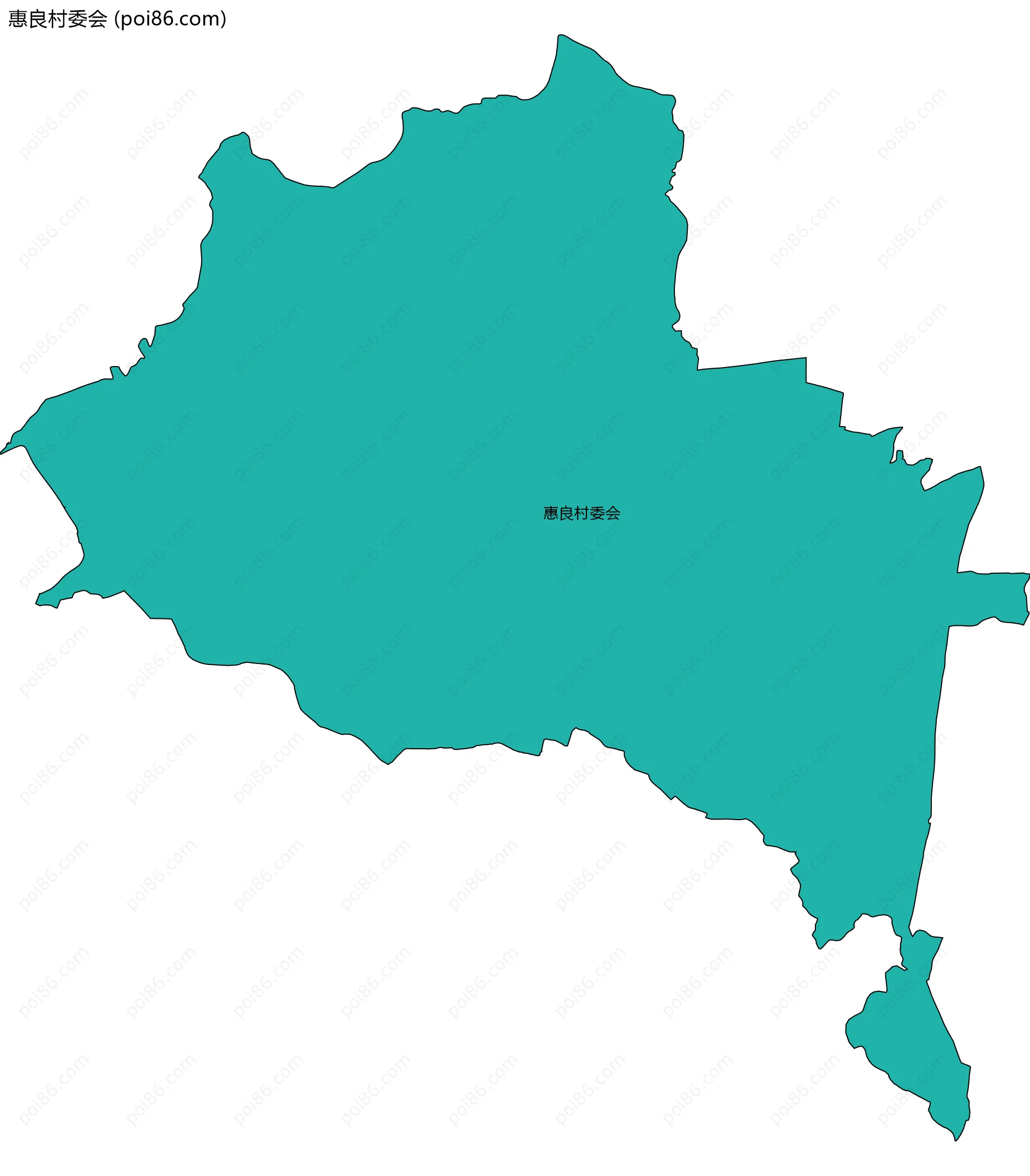 惠良村委会边界地图