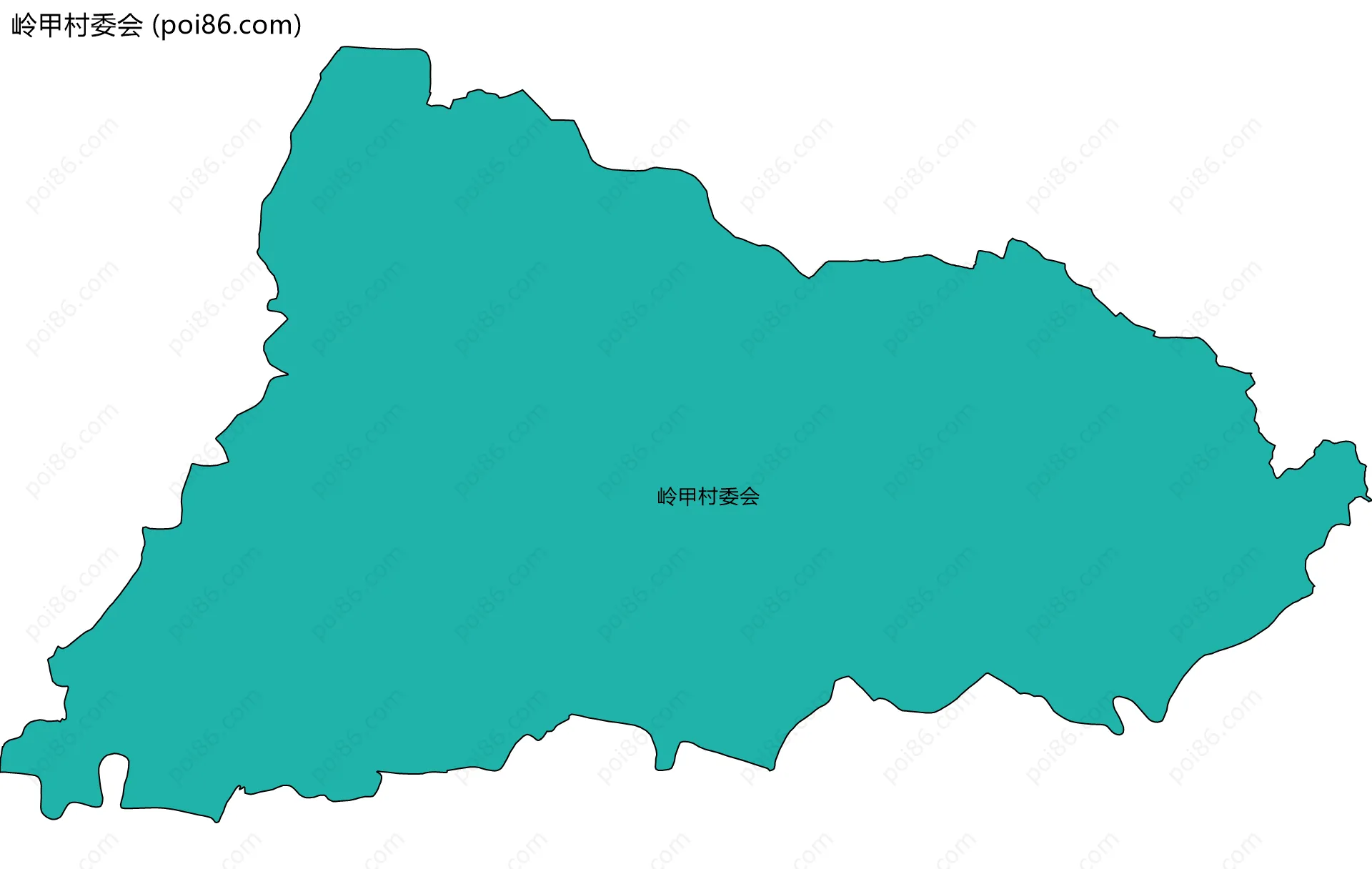 岭甲村委会边界地图