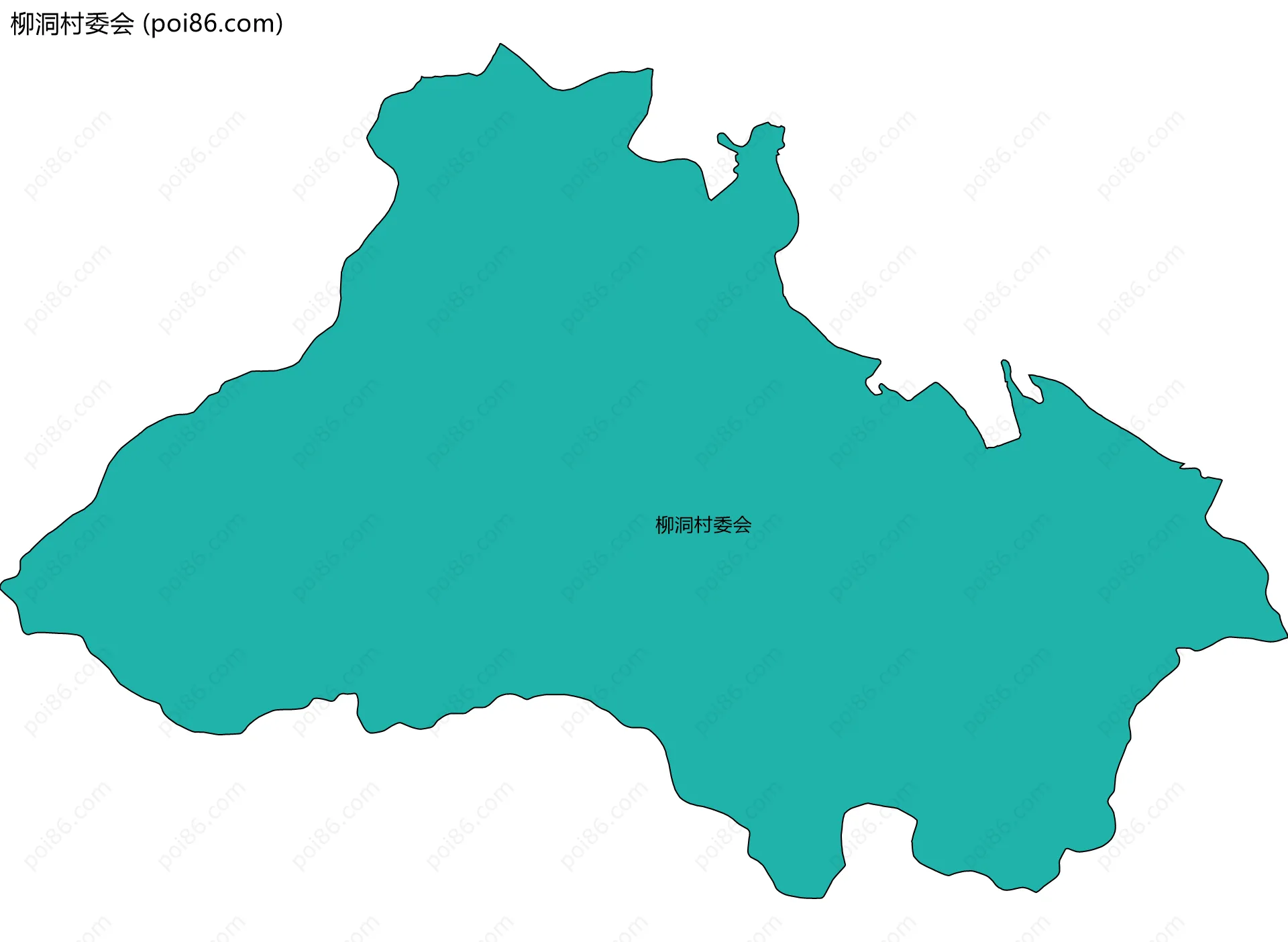 柳洞村委会边界地图